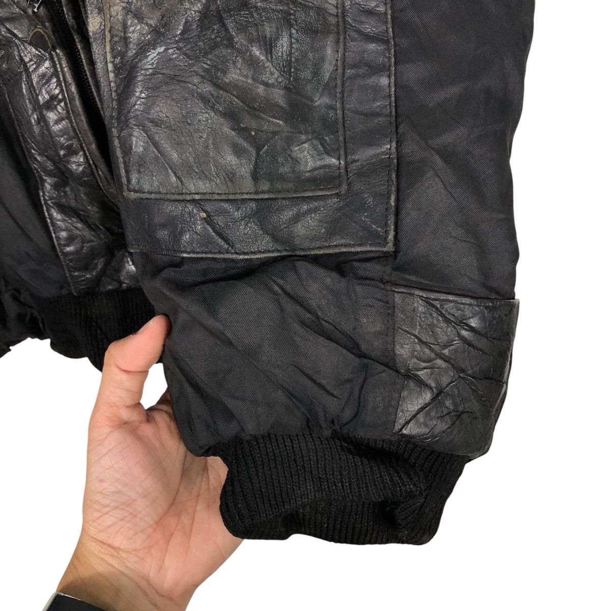 Japanese Brand 📌Vintage Biker Genuine Leather Jacket CKX Issey Miyake Size US M / EU 48-50 / 2 - 16 Thumbnail
