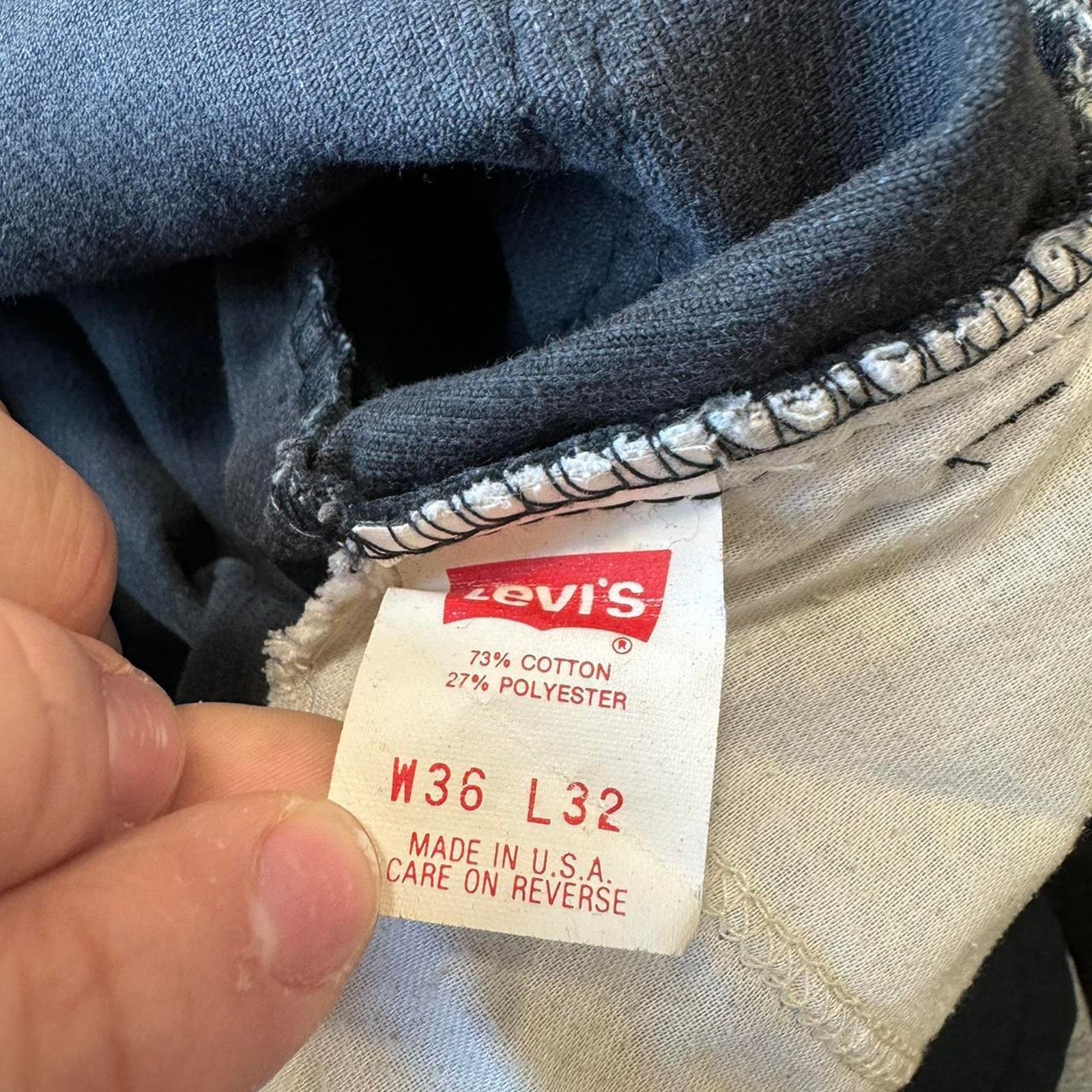 Levi's Vintage 80s Made In USA Balck corduroy pants jeans Size US 36 / EU 52 - 5 Thumbnail