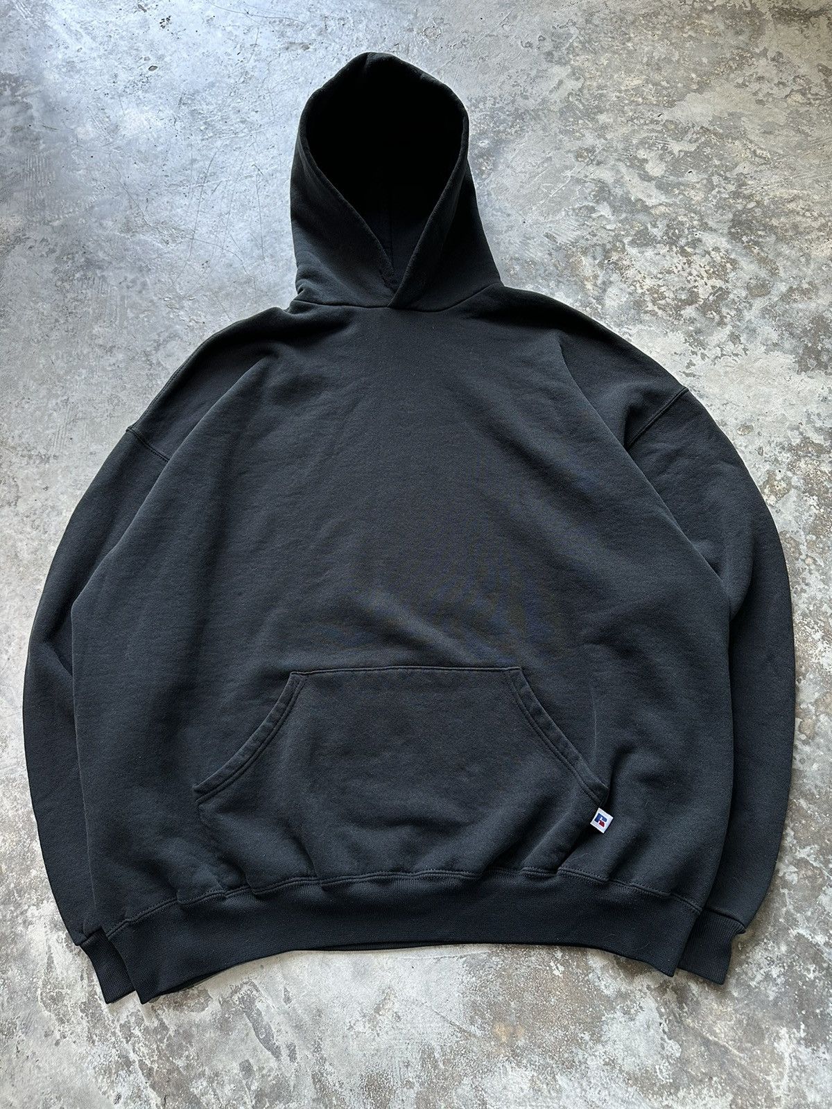 image of Russell Athletic x Vintage Russell Black Hoodie, Men's (Size 2XL)