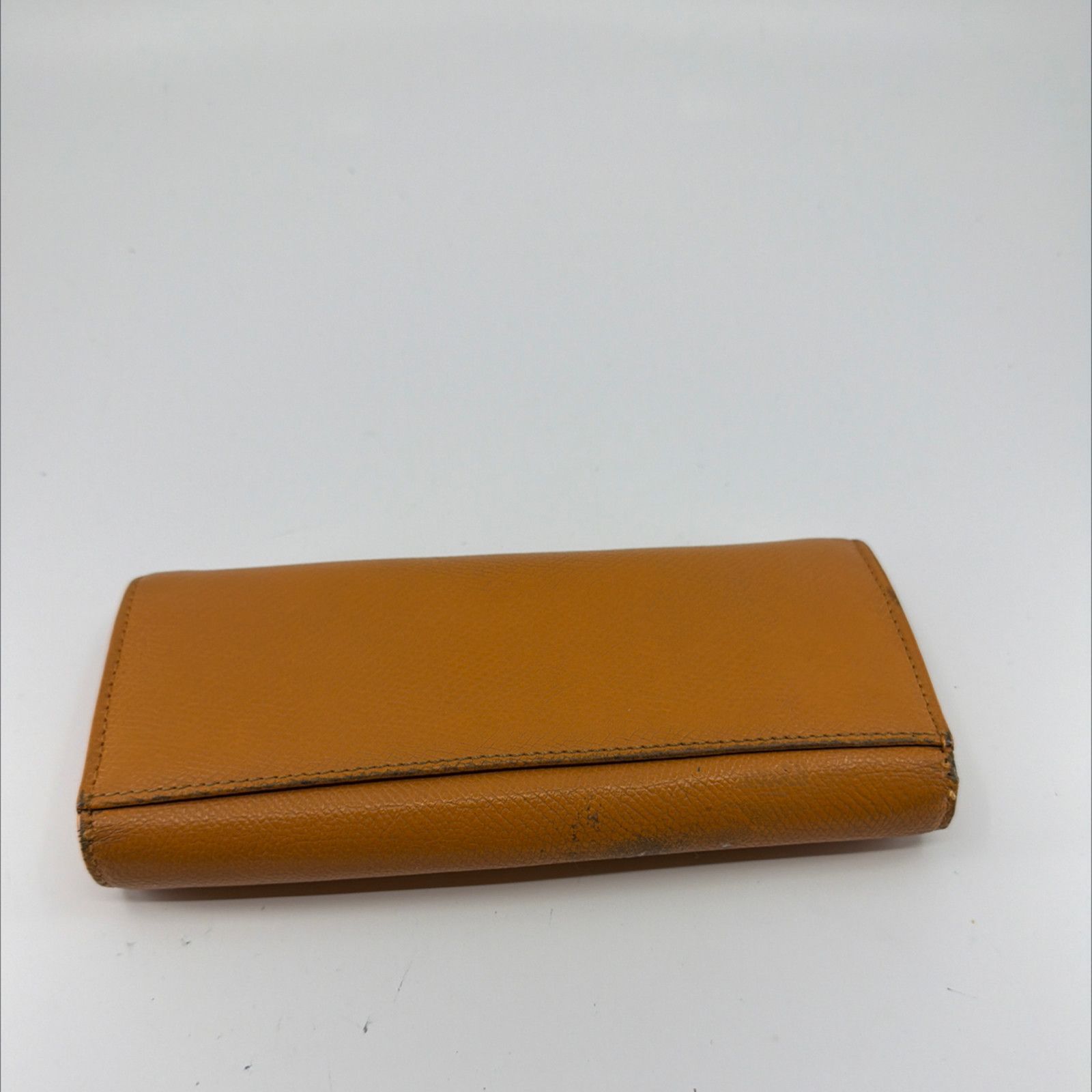 Coach Coach Tan Pebbled Leather Signature Canvas Flap Wallet Size ONE SIZE - 3 Thumbnail