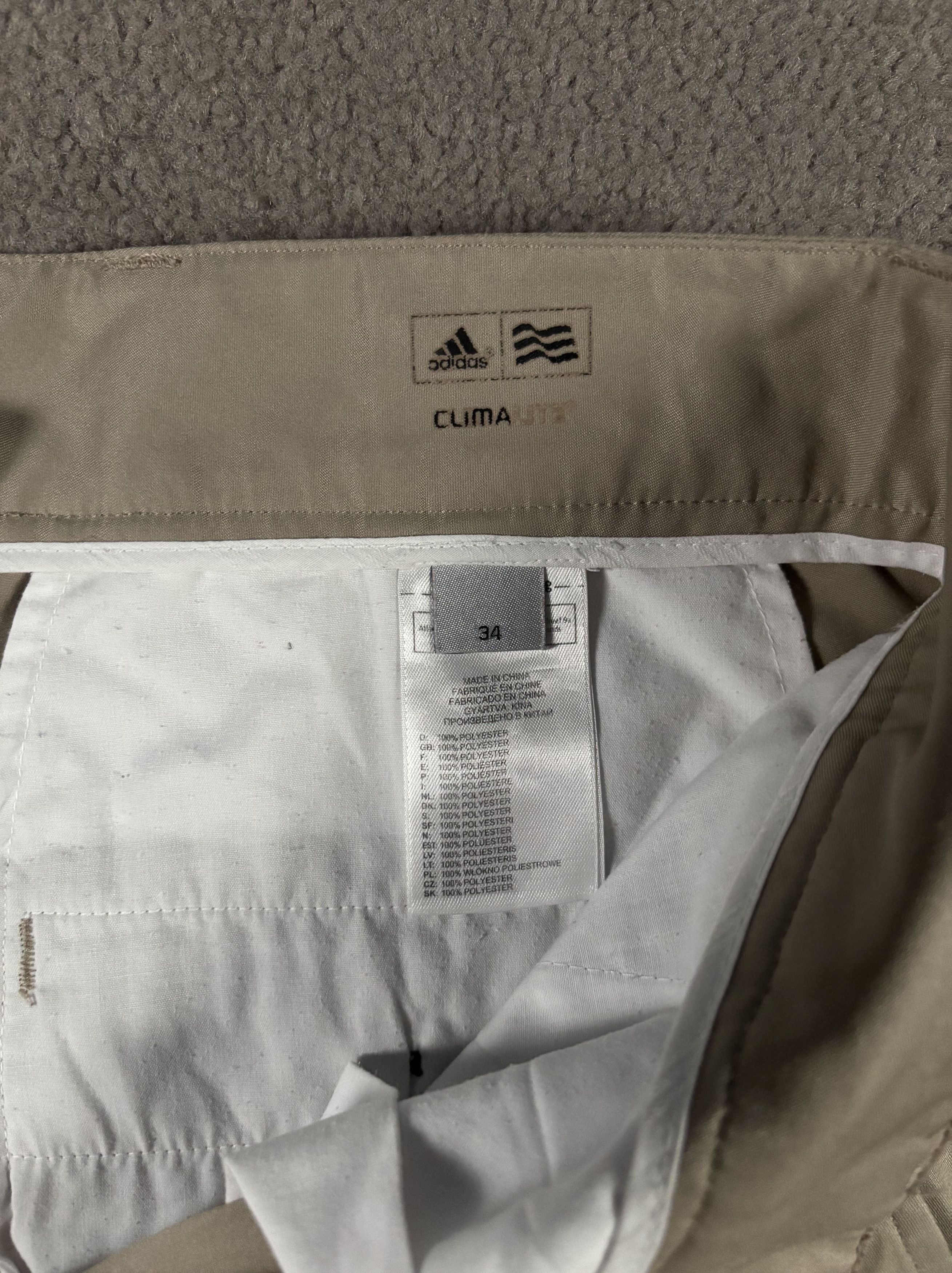 Adidas Adidas 34 Beige ClimaLite Bermuda Shorts Jorts Size US 34 / EU 50 - 3 Thumbnail