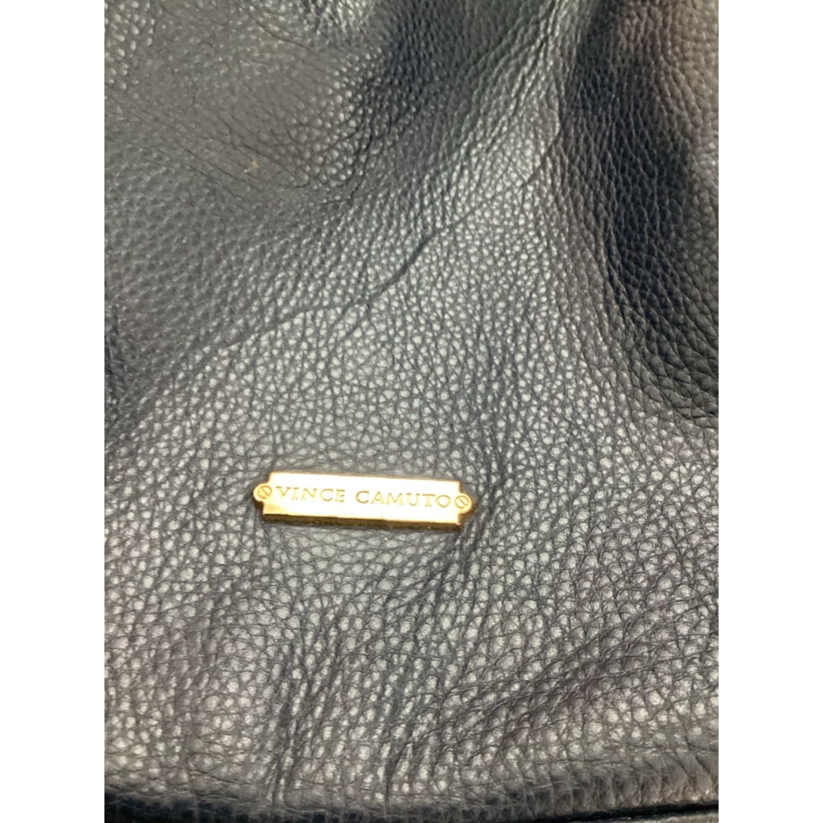 Vince Camuto Vince Camuto Leather Zip Tote Bag for Women - Blue Gold, Medium, Double Handles, Gold-Plated Hardware Size ONE SIZE - 3 Thumbnail