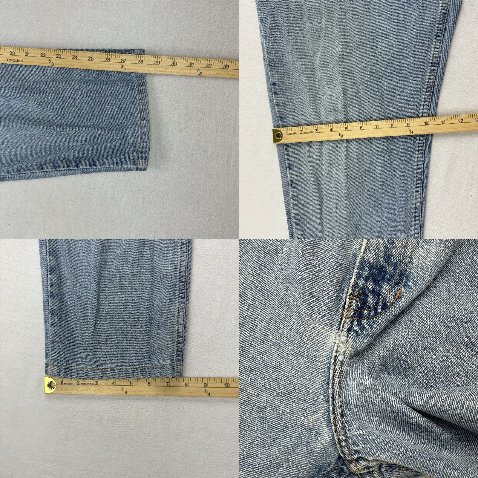 Tommy Hilfiger VINTAGE Tommy Hilfiger Jeans Adult 38x30 Blue Grunge Y2K 90s Hipster Punk Pants Regular Mens Jeans 90s Style Straight Size US 38 / EU 54 - 9 Thumbnail