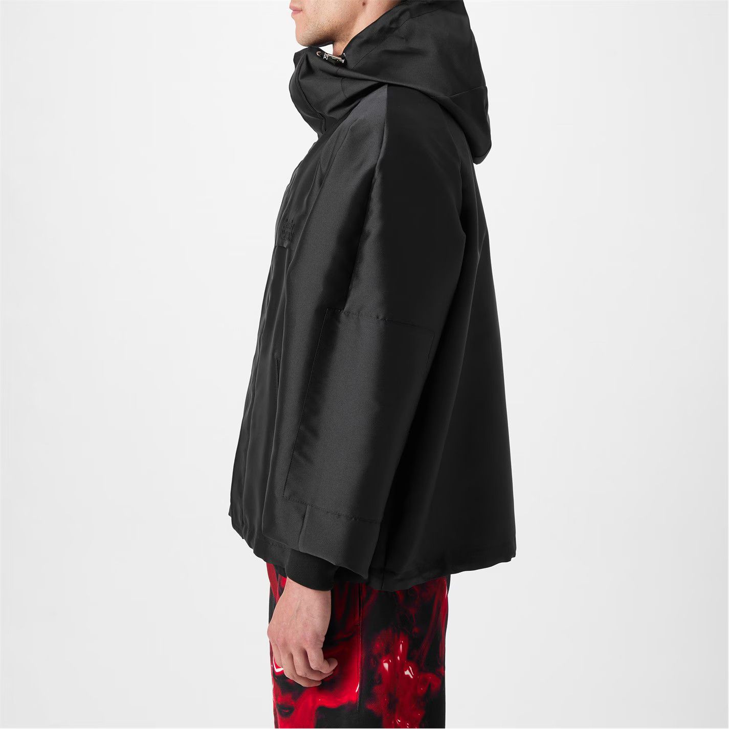 Alexander McQueen o1g2r1mq0326 Embroidered Logo Hooded Windbreaker Jacket Size US L / EU 52-54 / 3 - 2 Thumbnail