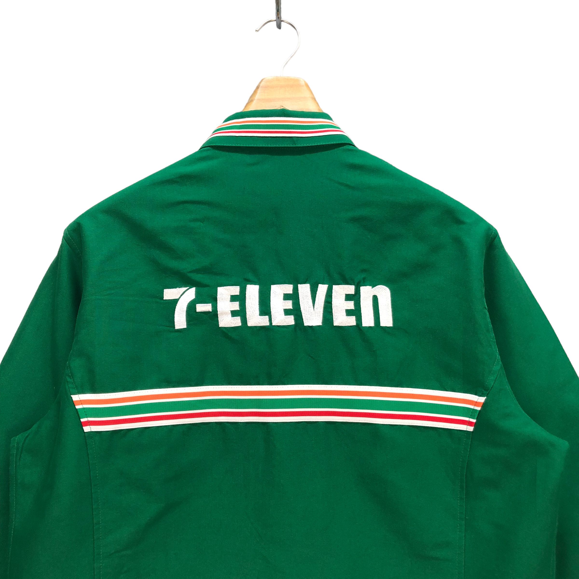 Japanese Brand 7 ELEVEN GREEN LONG SLEEVE UNIFORM JACKET #7324-129 Size US M / EU 48-50 / 2 - 9 Thumbnail