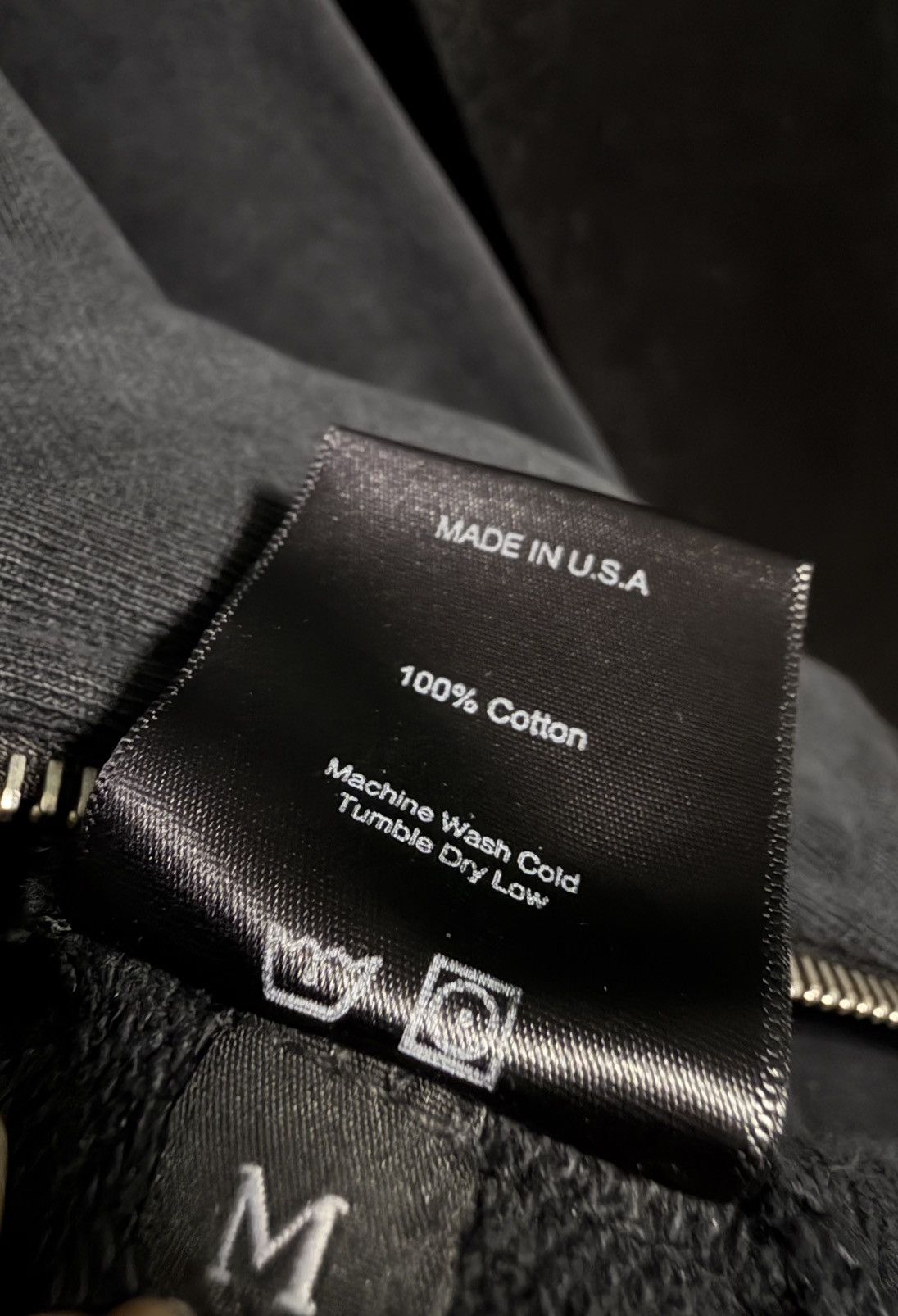 Rhude Fumar Mata Zip Up in Vintage Black Size US M / EU 48-50 / 2 - 9 Thumbnail