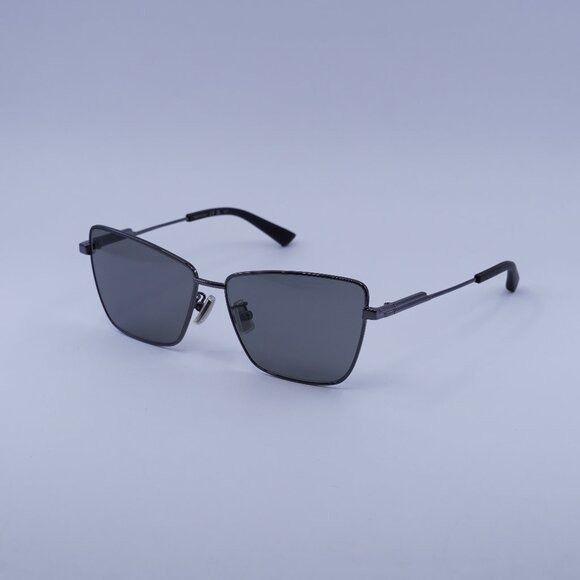 Bottega Veneta BV1195S 001 Sunglasses Ruthenium Square Frame