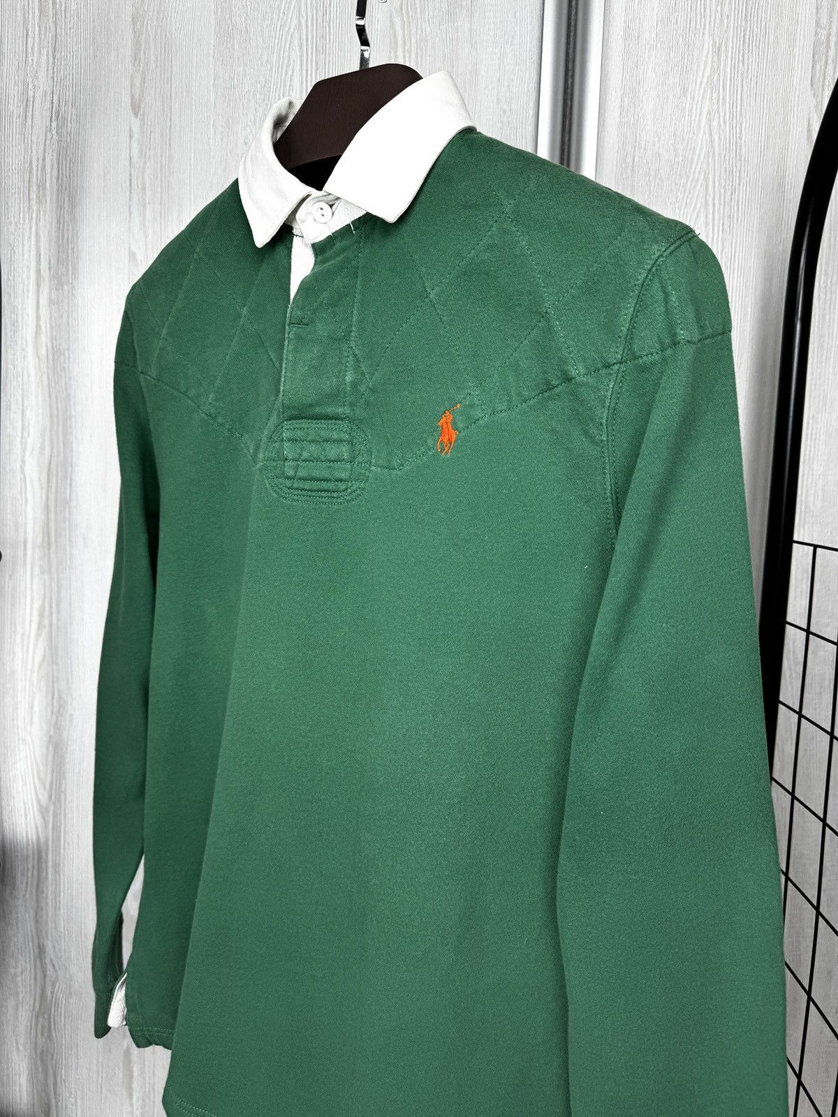 Polo Ralph Lauren Polo Ralph Lauren vintage green rugby polo shirt y2k 90 rare Size US S / EU 44-46 / 1 - 4 Thumbnail
