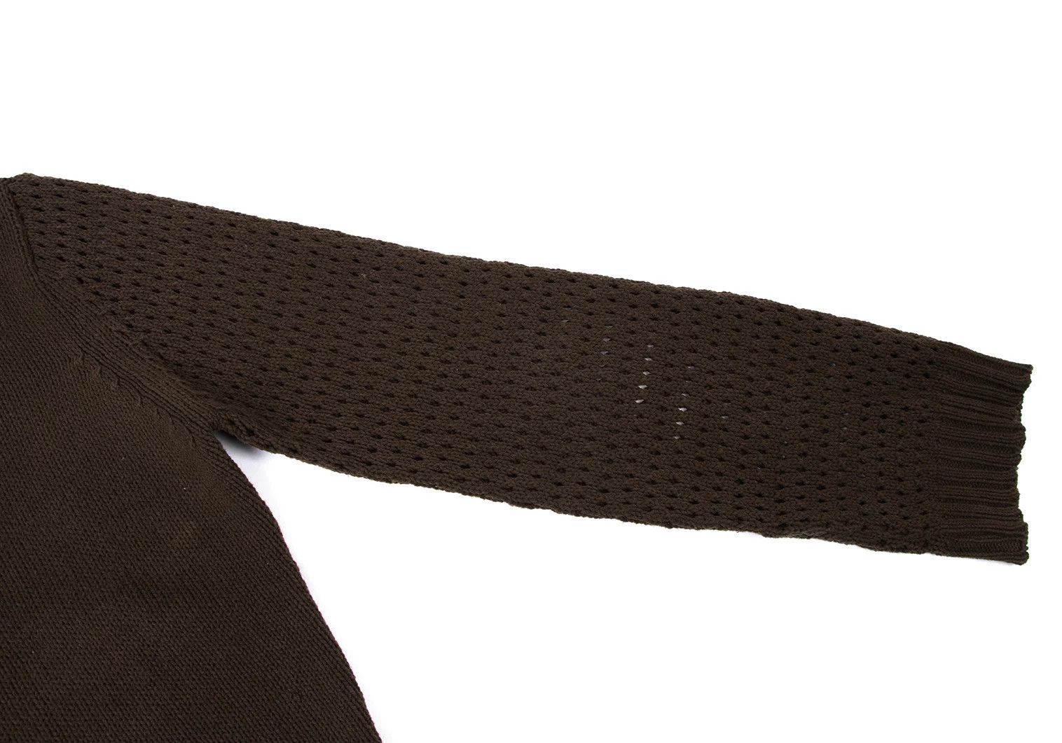 Jean Paul Gaultier Double Zip Knit with Openwork Sleeves in Brown 48 Size US M / EU 48-50 / 2 - 6 Thumbnail