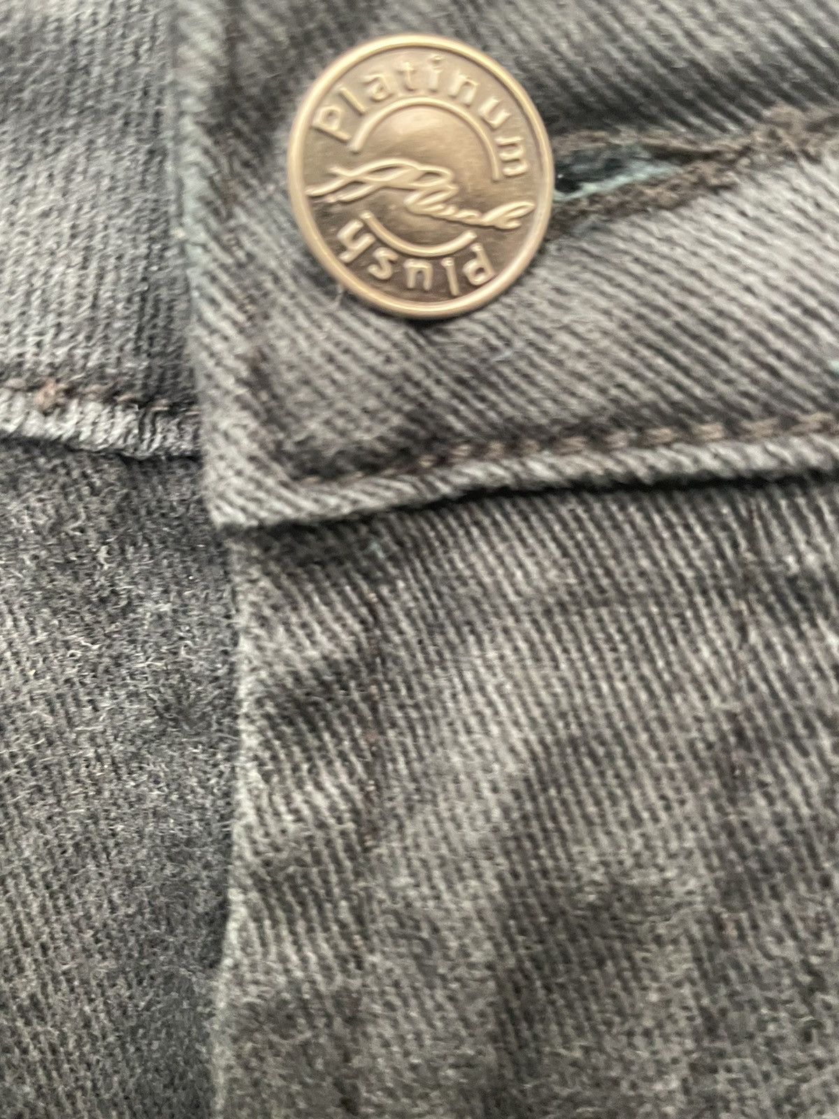 Designer Platinum Plush Flare Custom Denim Size 31" - 13 Thumbnail