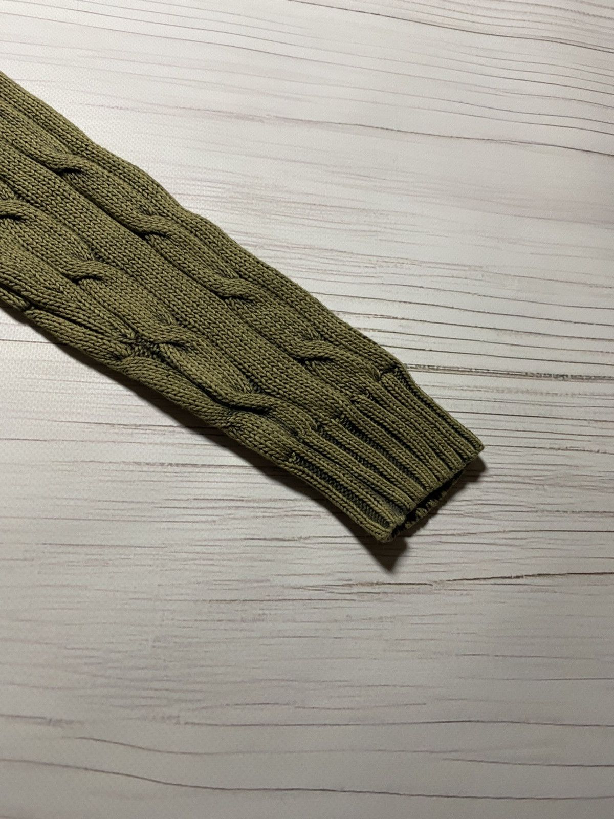 Polo Ralph Lauren Vintage Polo Ralph Lauren cable knit oversize V-neck sweater Size XS / US 0-2 / IT 36-38 - 11 Thumbnail
