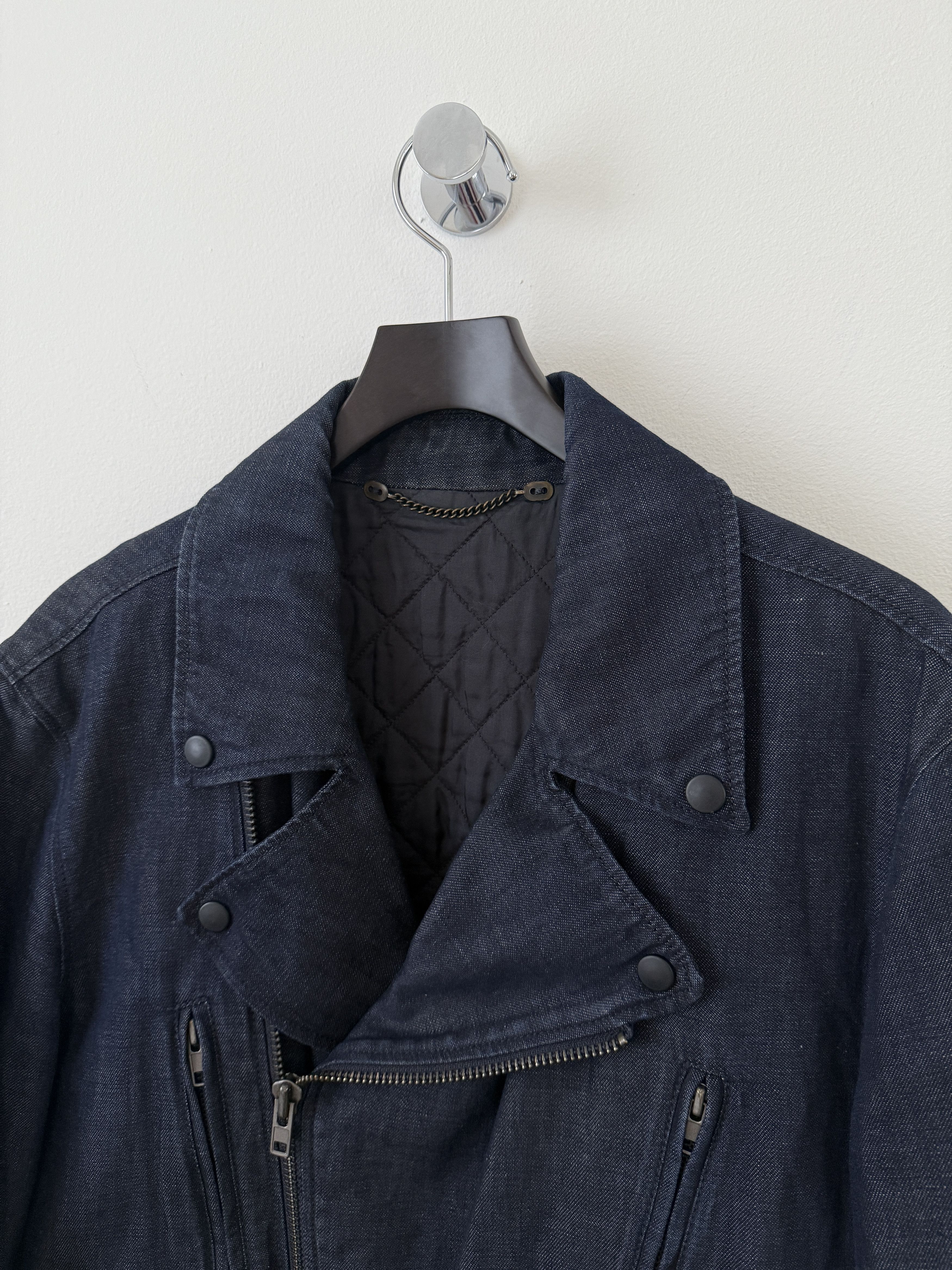 Maison Margiela 2011 Replica Denim Perfecto Moto Jacket Size US M / EU 48-50 / 2 - 6 Thumbnail