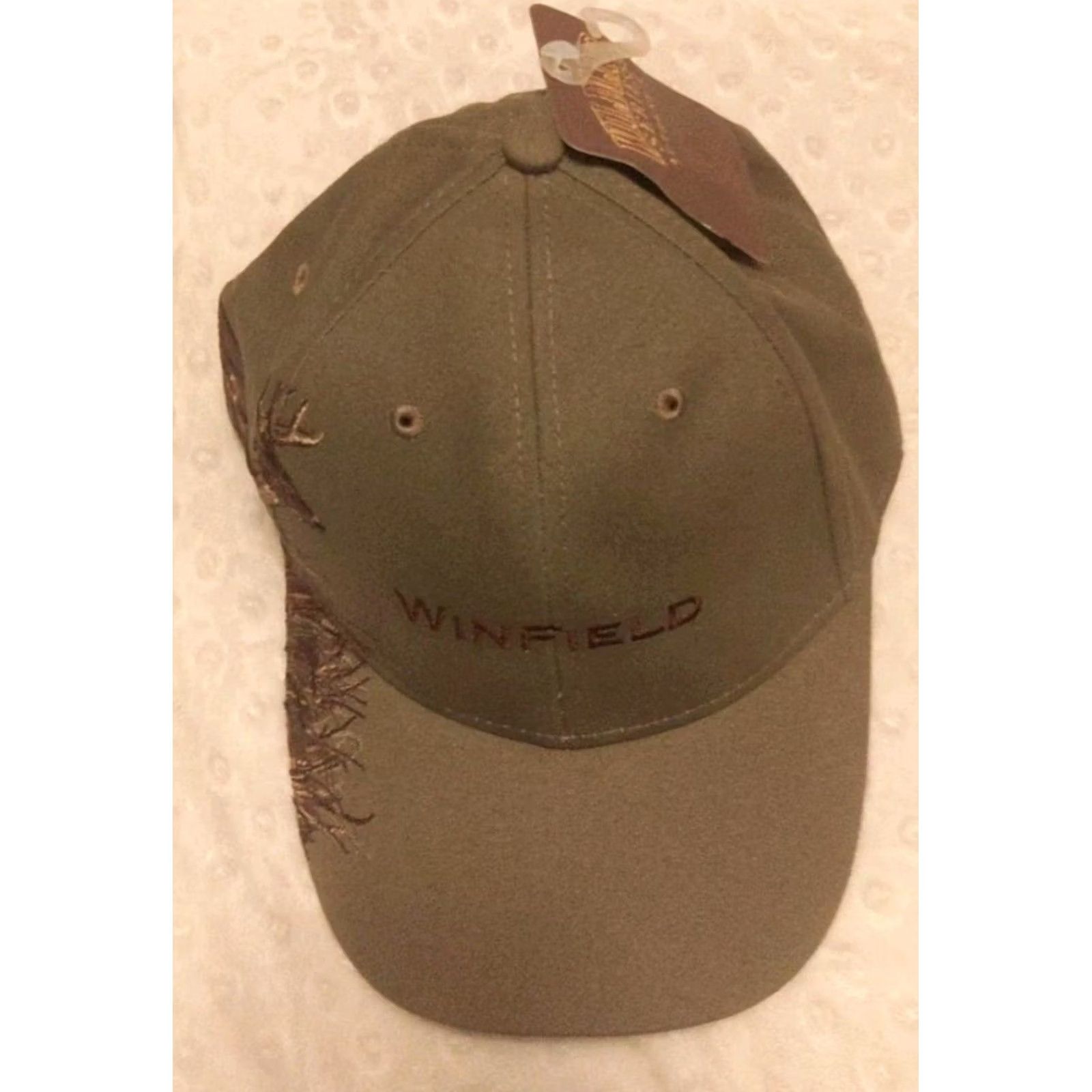 Vintage Dri Duck Wildlife Series Hat Adult Adjustable Strapback Cap Brown Tan Deer Hunting Canvas 80s Vintage USA Mens Womens Unisex Accessories Cap Size ONE SIZE - 3 Thumbnail