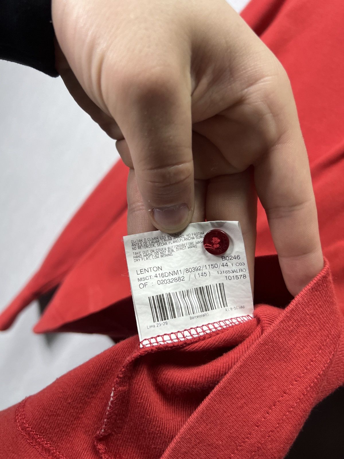 Burberry Burberry London Red Long Sleeve Polo Shirt Size M / US 6-8 / IT 42-44 - 8 Thumbnail