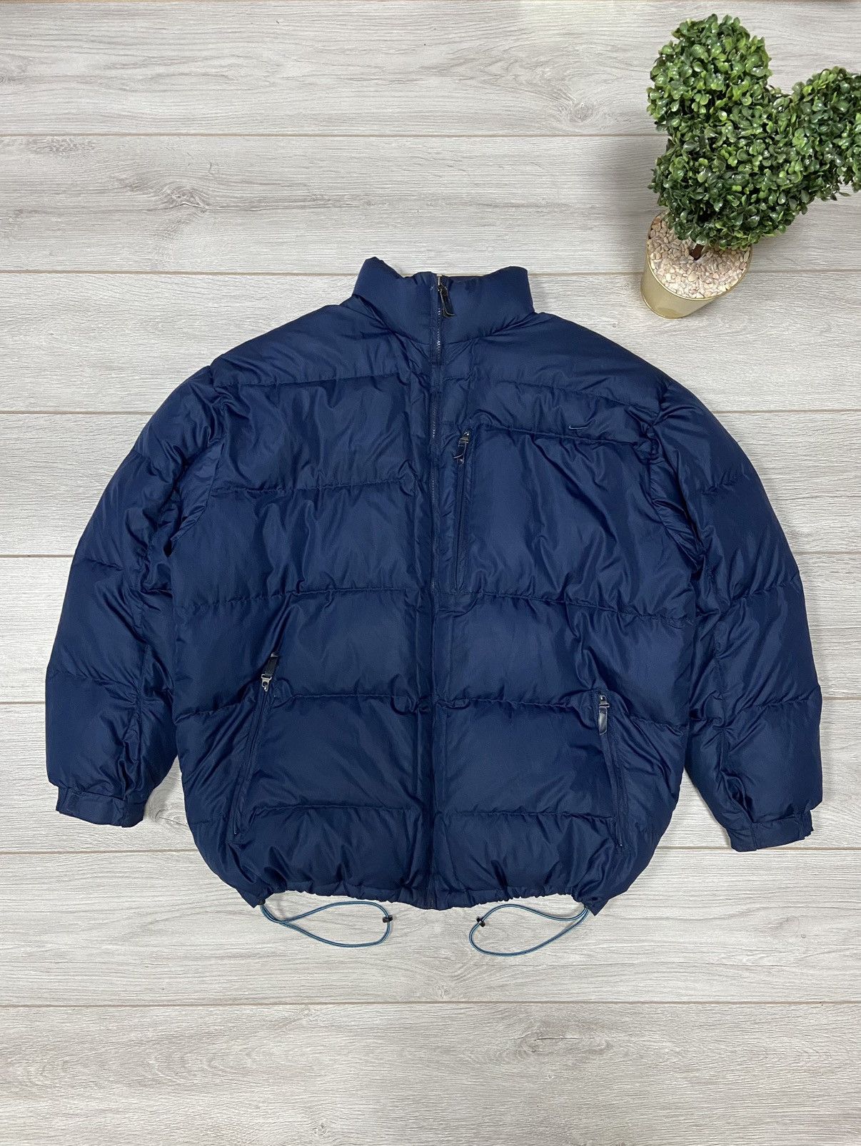 Vintage Nike vintage puffer down jacket big swoosh back Size US XL / EU 56 / 4 - 2 Thumbnail