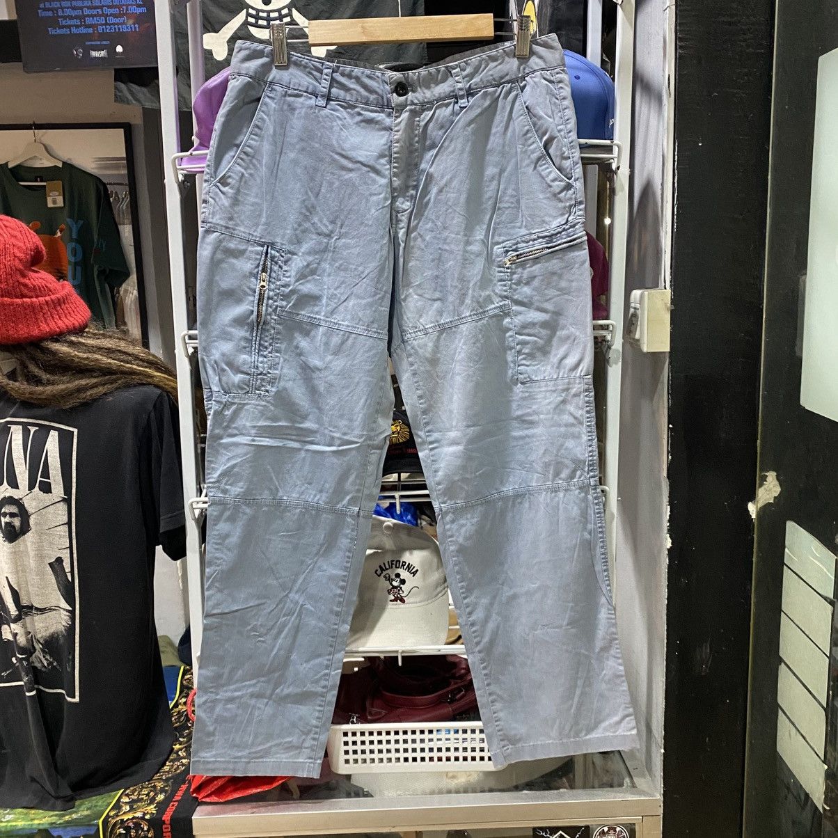C.P. Company C.P. Company Baby Blue Cargo Pants Size US 32 / EU 48 - 1 Thumbnail