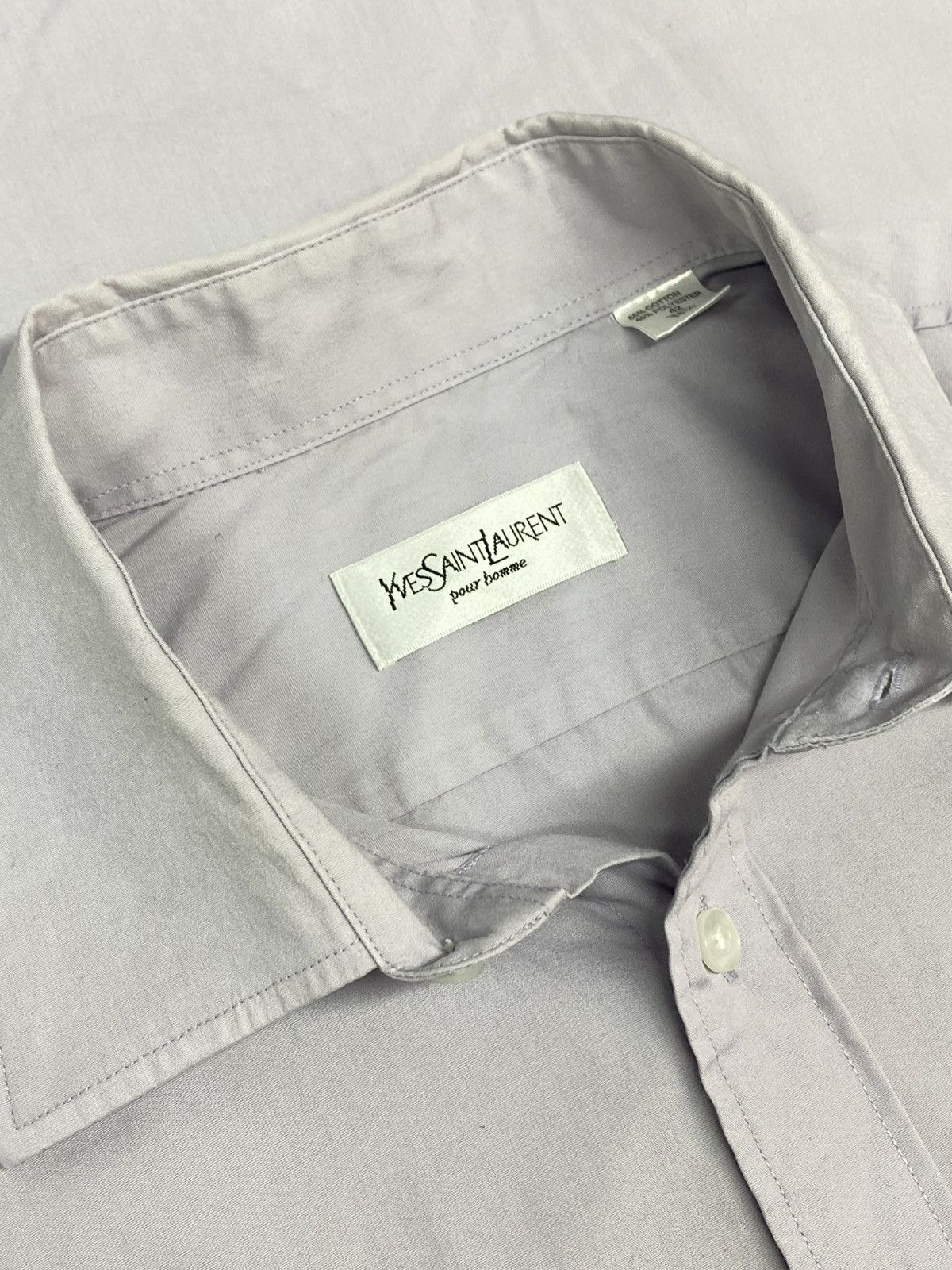Yves Saint Laurent Vintage Yves Saint Laurent Long Sleeve Shirt Size US M / EU 48-50 / 2 - 14 Thumbnail