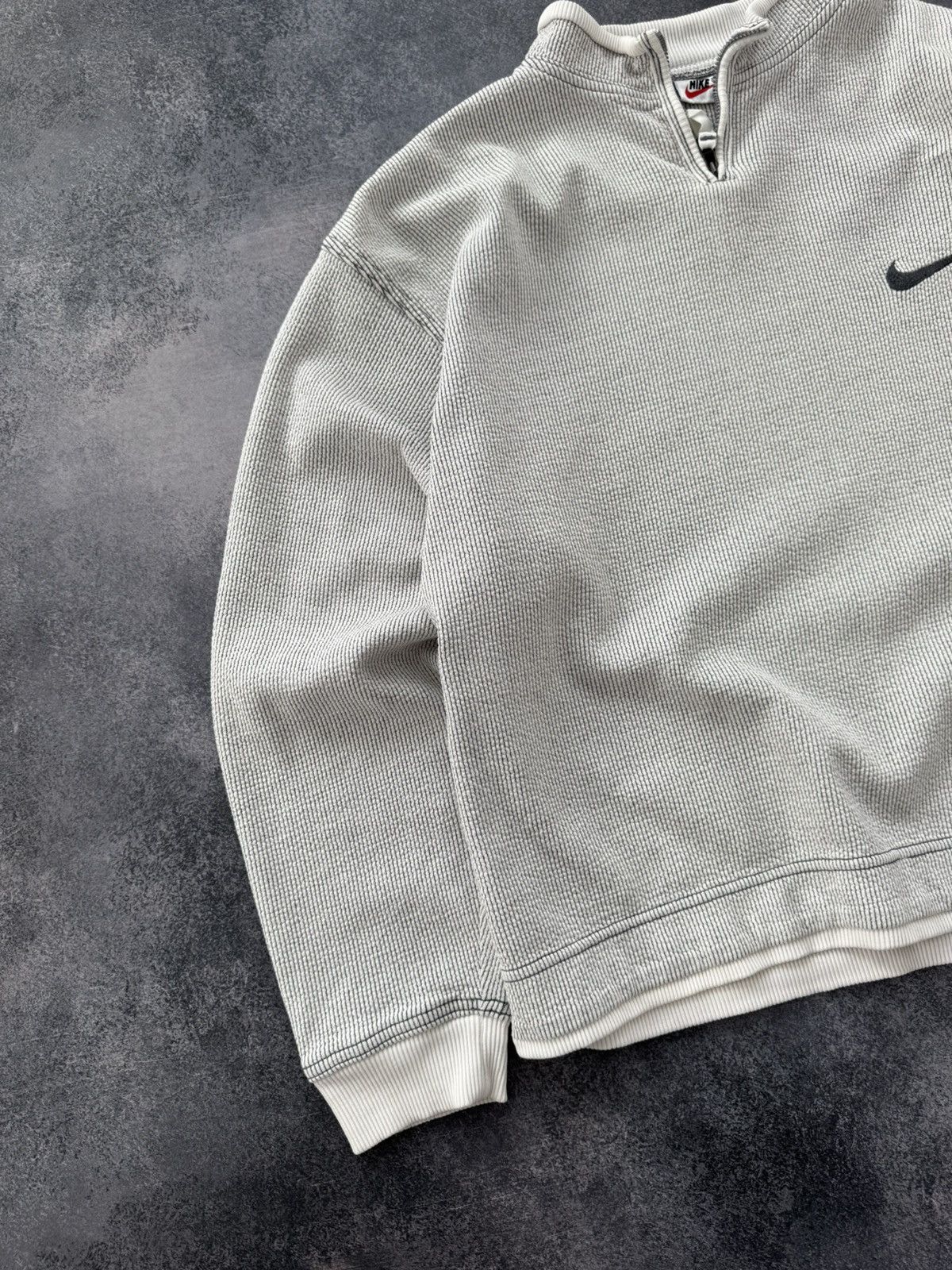 Nike 💥RARE! Vintage nike y2k sweatshirt zip up embroidered logo Size US L / EU 52-54 / 3 - 2 Thumbnail