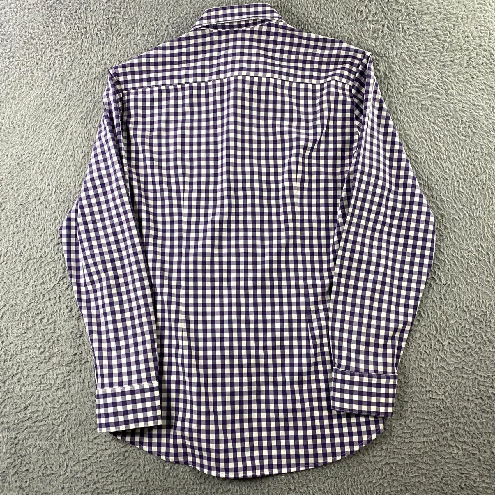 Mizzen+Main Mizzen+Main Shirt Mens M Trim Fit Performance Stretch Button Up Leeward Check Size US M / EU 48-50 / 2 - 5 Thumbnail