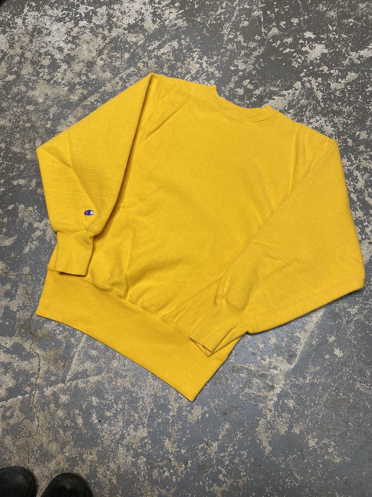Champion × Vintage Vintage Champion Reverse Weave Yellow 90s Sweatshirt Size US M / EU 48-50 / 2 - 7 Thumbnail