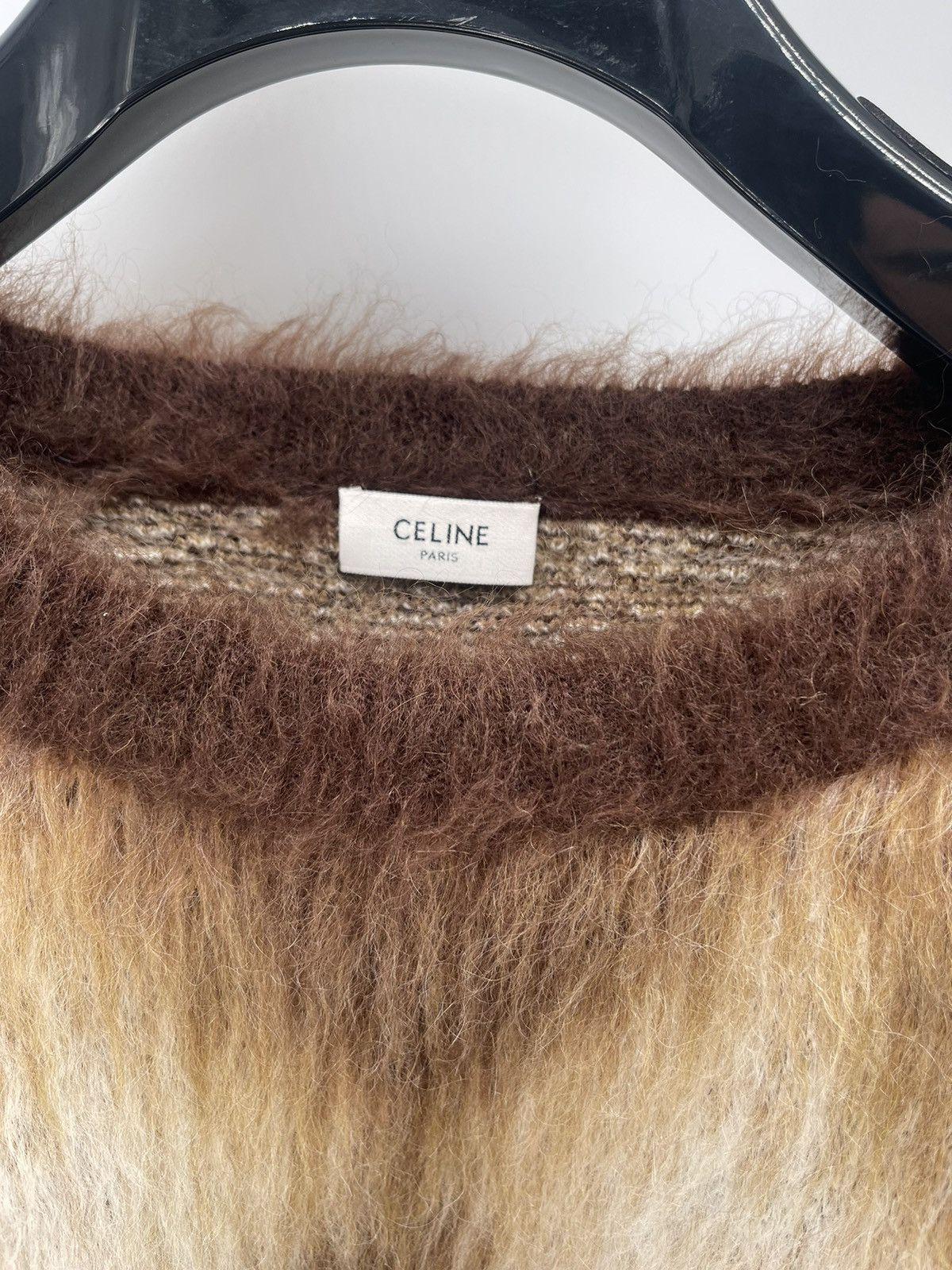 Celine Celine Argyle Mohair Jumper Size US XXL / EU 58 / 5 - 2 Thumbnail