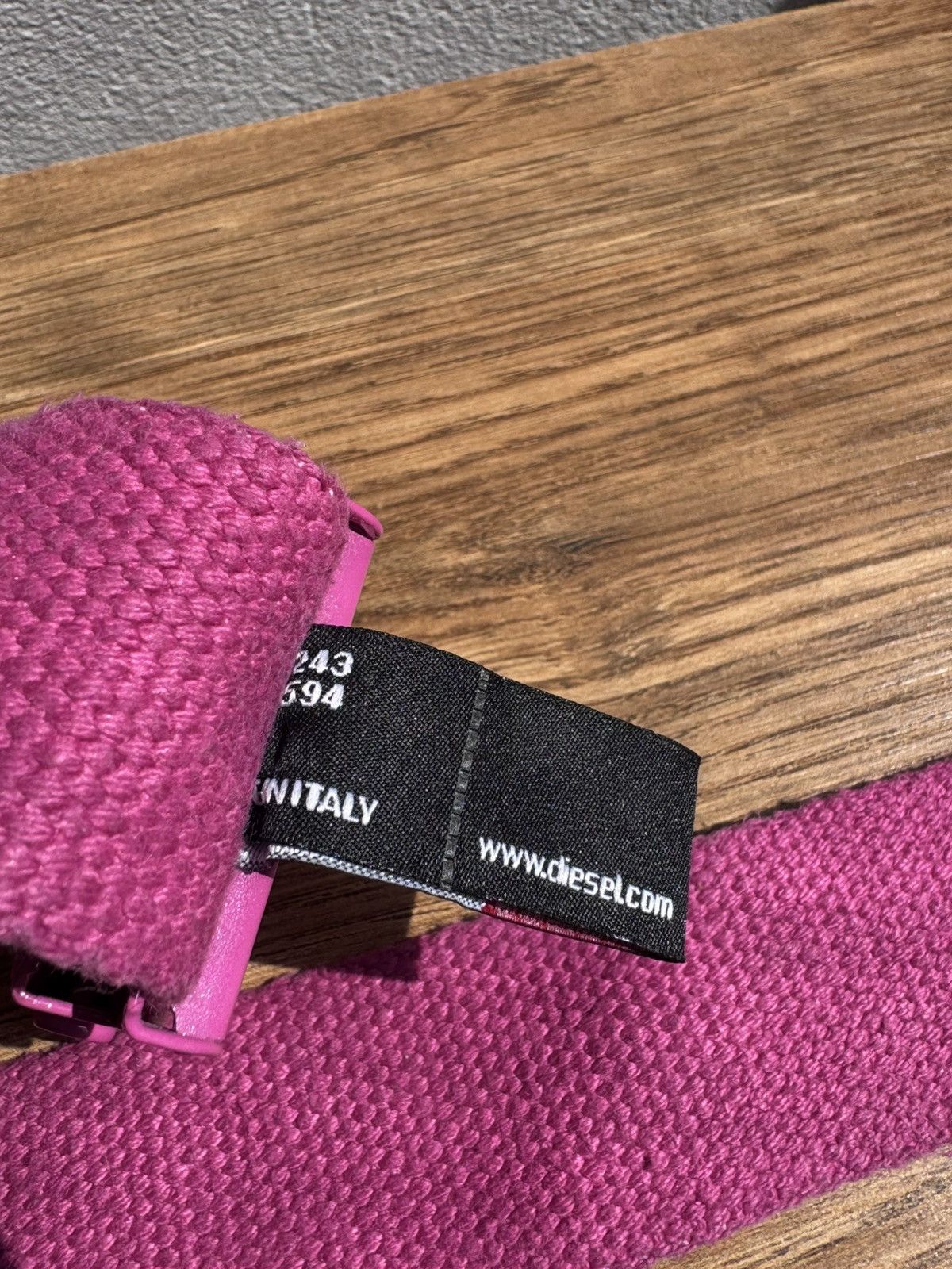 Diesel Diesel Industry 78 Pink Belt 100cm One Size Unisex Men Women Size ONE SIZE - 9 Thumbnail