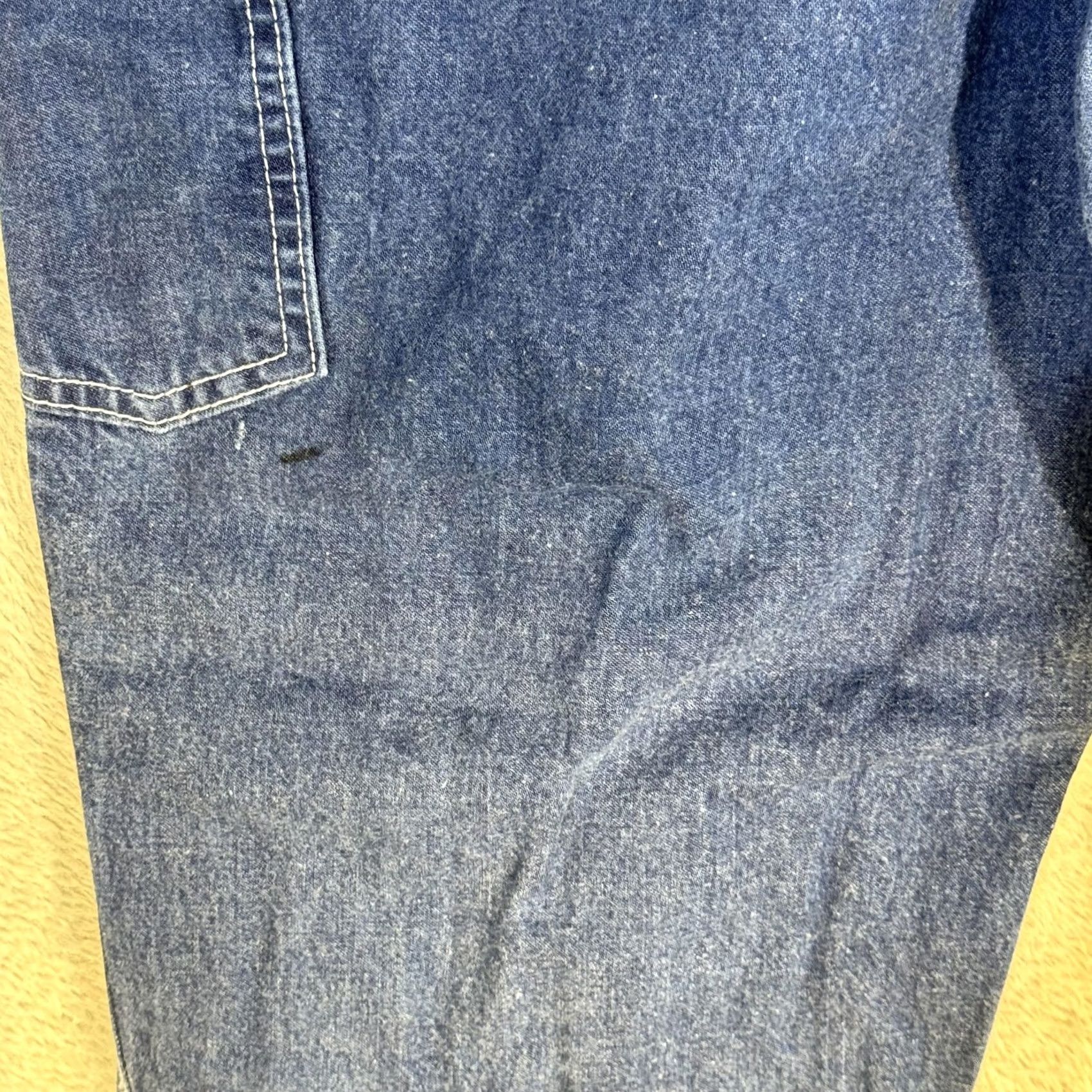 Carhartt VINTAGE? No. Carhartt FR Jeans Mens 40x30 Blue Flame-Resistant Denim Carpenter Workwear Jeans Mens 40x30 Blue FR Carhartt Jeans Size US 40 / EU 56 - 4 Thumbnail