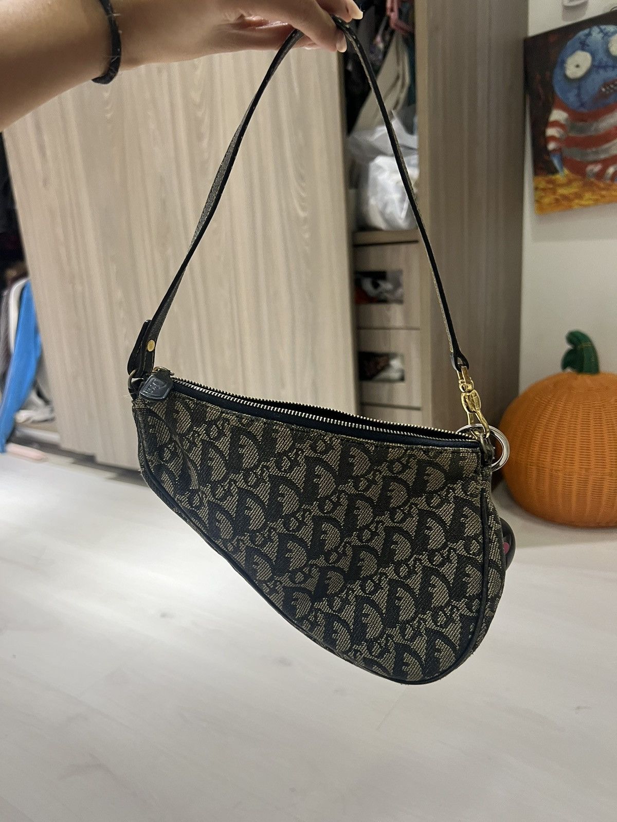 Designer × Dior × Vintage Dior denim saddle bag Size ONE SIZE - 3 Thumbnail