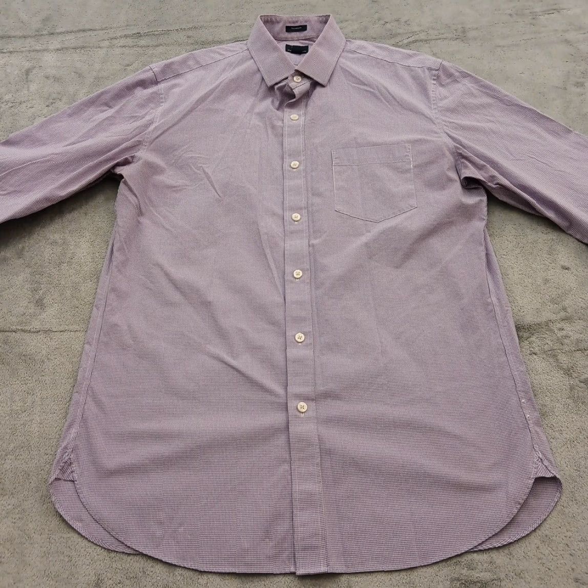 J.Crew J.Crew Thompson Shirt Mens Large Purple Micro Check Long Sleeve Button Up Size US L / EU 52-54 / 3 - 4 Thumbnail