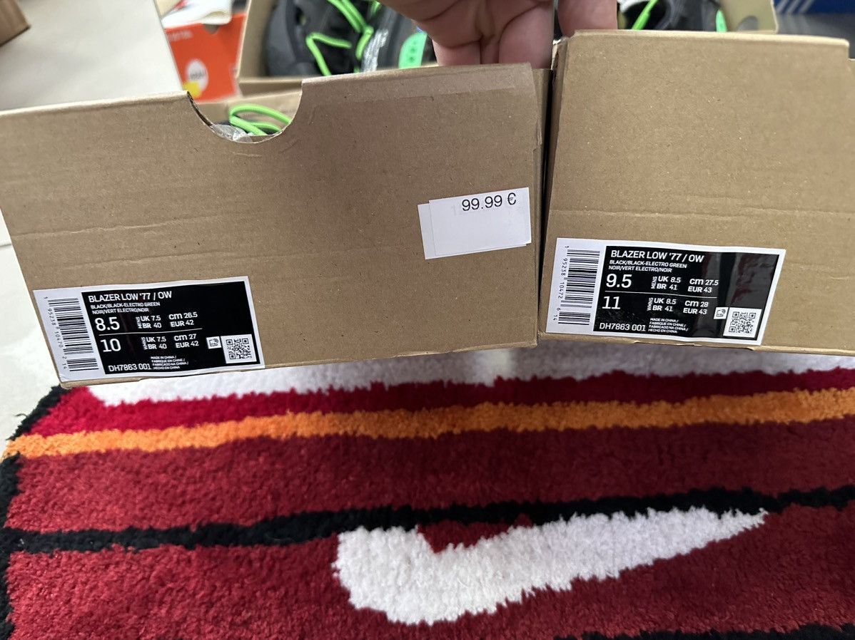 Nike × Off-White Off White x Nike Blazer sneakers rare size US8.5 ; US9.5 Size US 8.5 / EU 41-42 - 8 Thumbnail