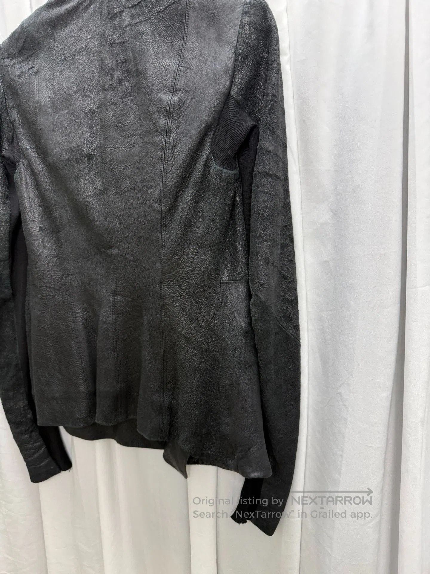 Rick Owens Rick Owens Suede Distressed Biker Jacket. Size US M / EU 48-50 / 2 - 7 Thumbnail