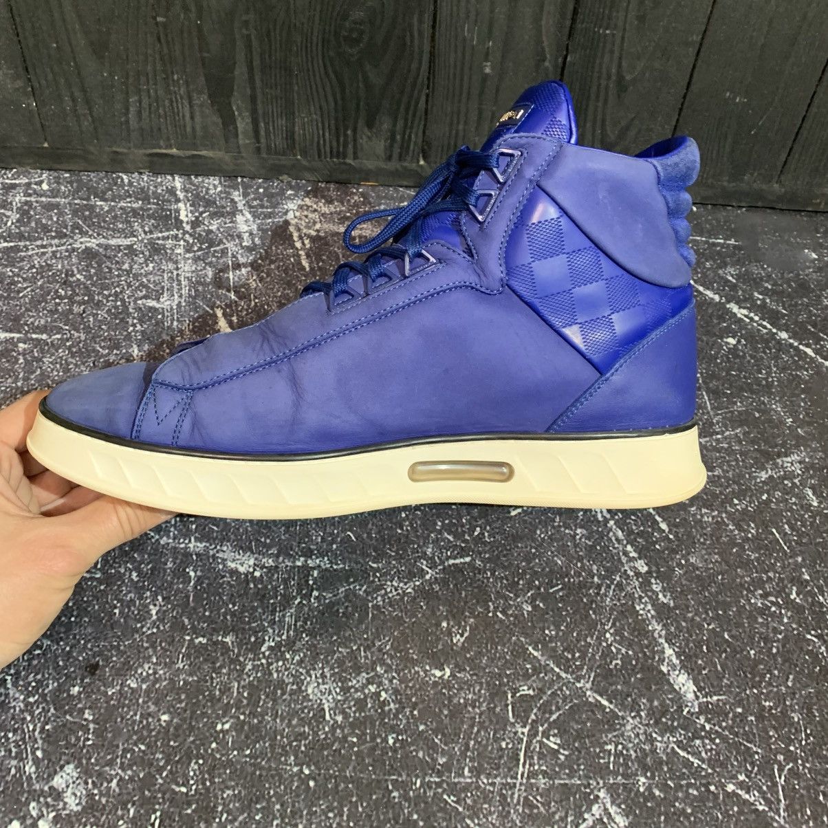 Louis Vuitton Louis Vuitton Blue Nubuck Leather Sneakers Size 8.5 Size US 8.5 / EU 41-42 - 15 Thumbnail