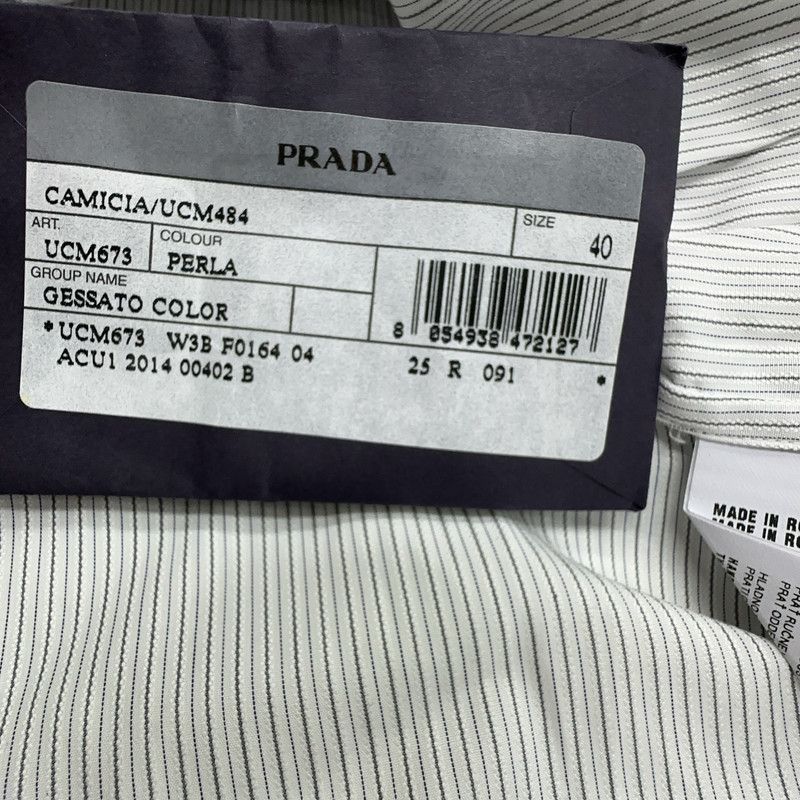 Prada Prada Casual Fashion ButtonUp Shirt-2506 Size US S / EU 44-46 / 1 - 5 Thumbnail