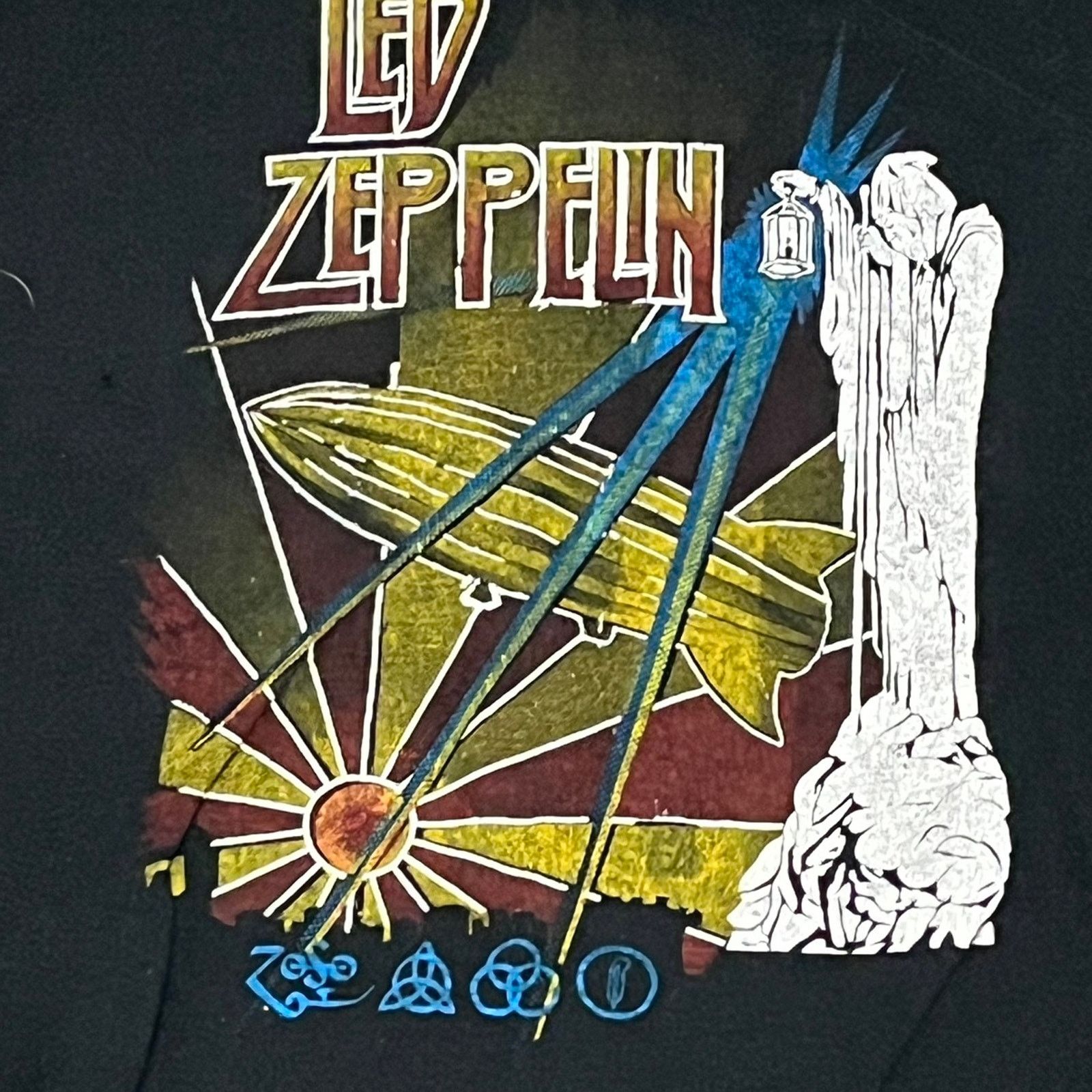 Band Tees × Vintage Vintage 2001 Led Zeppelin Parking Lot Band T-shirt M / L Size US L / EU 52-54 / 3 - 3 Thumbnail