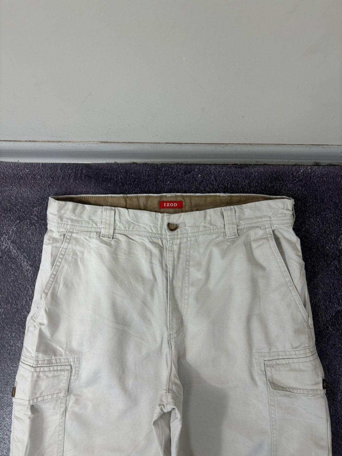 Izod Vintage IZOD 2000s Y2K Hype Utility Military Cargo Shorts Size US 32 / EU 48 - 9 Thumbnail
