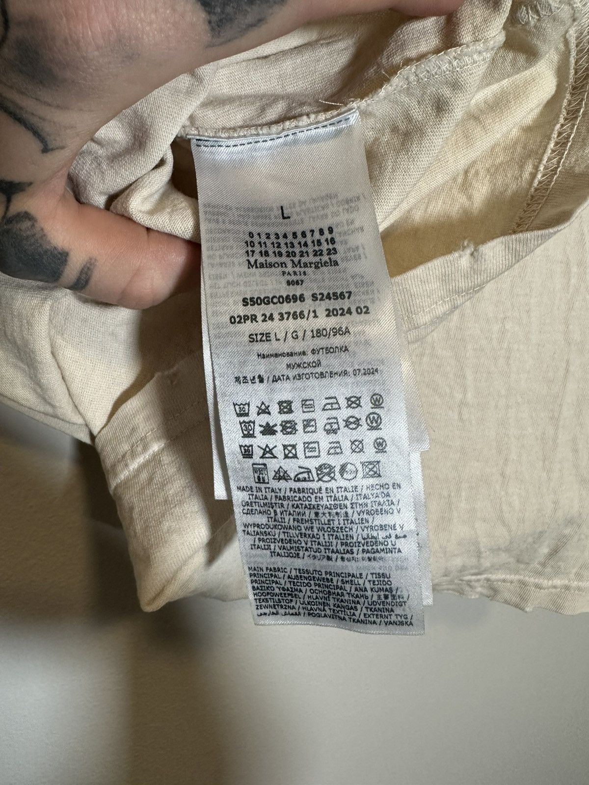 Maison Margiela Maison Margiela Hamdwritten Long sleeve shirt Size US L / EU 52-54 / 3 - 10 Thumbnail