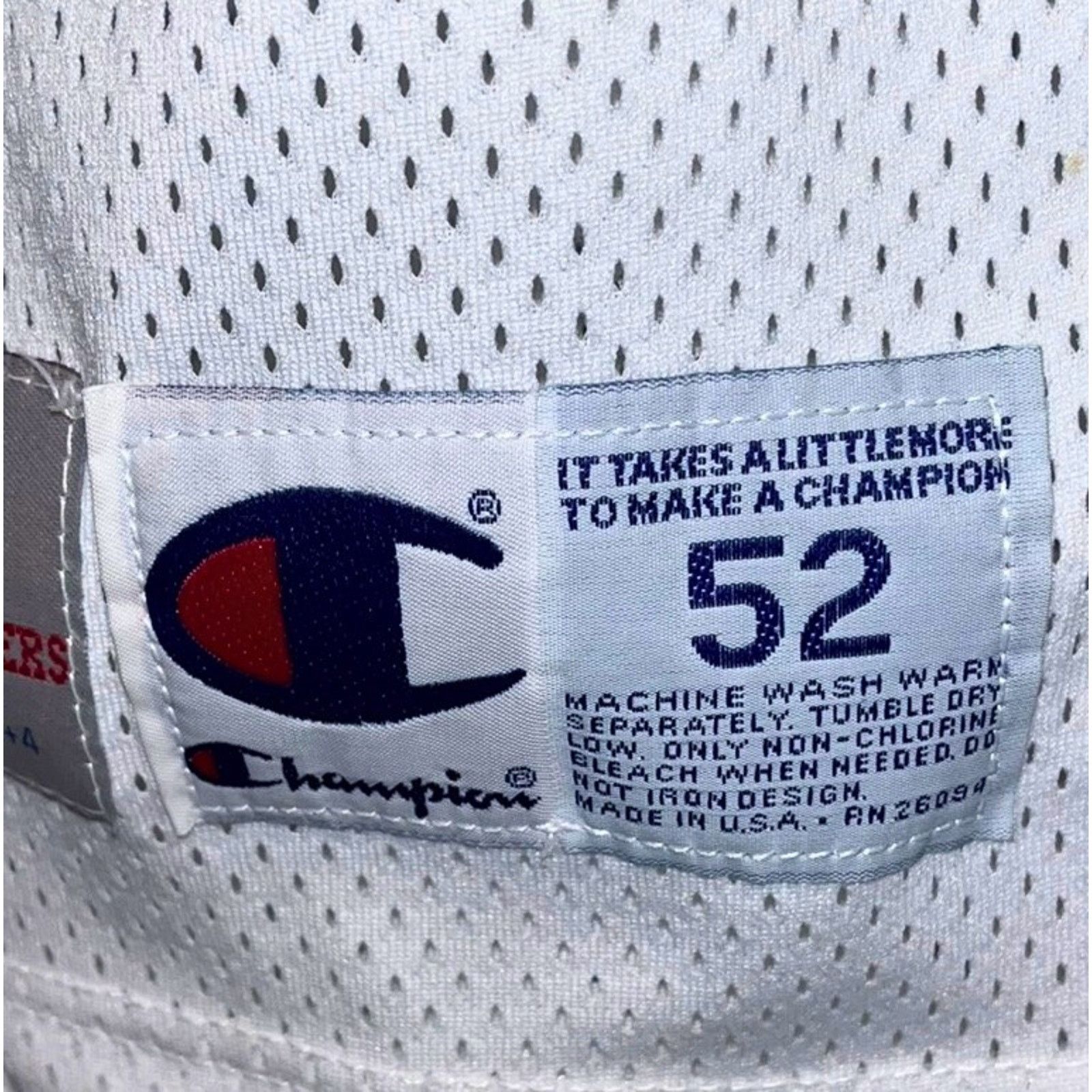 Champion Philadelphia 76ers 96-97 Game Issued Jersey Sz 52 +4 Size US XL / EU 56 / 4 - 7 Thumbnail