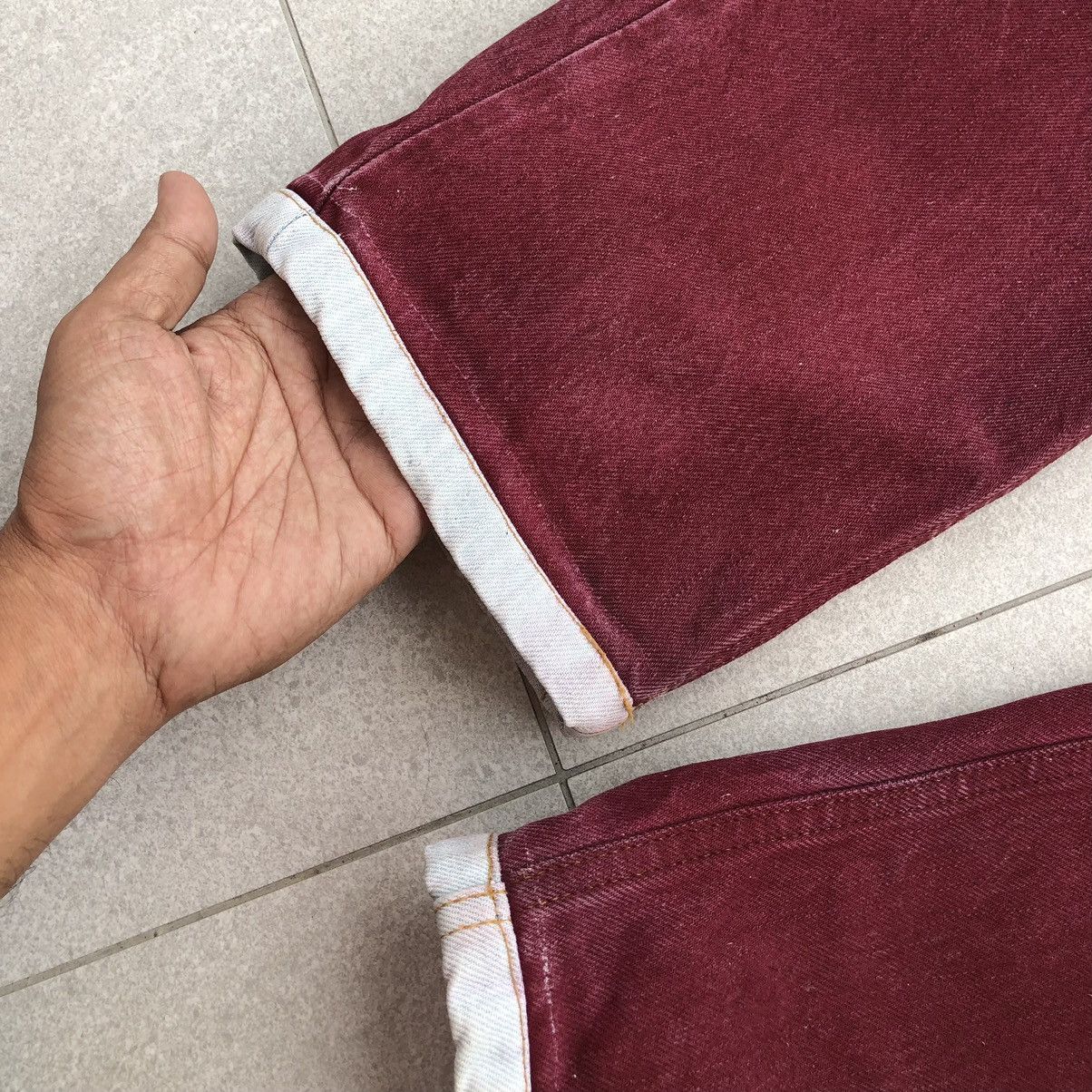 Dolce & Gabbana Vintage Dolce And Gabbana Red Denim Pants Size US 31 - 10 Thumbnail