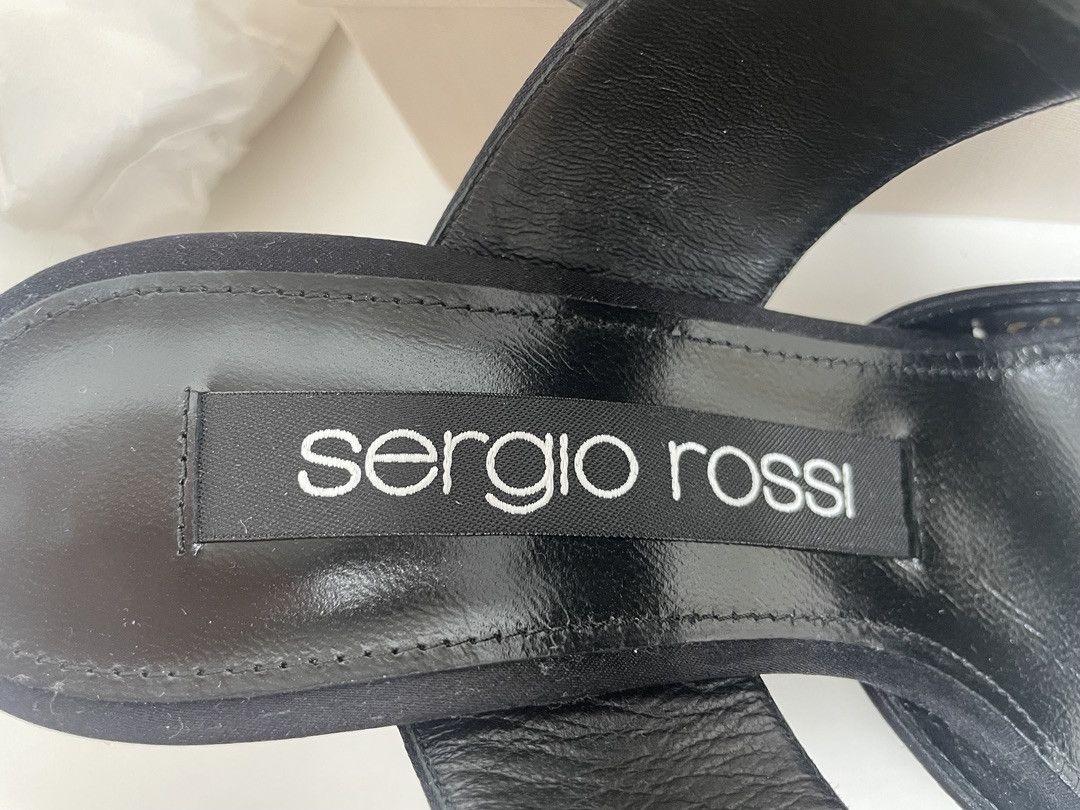 Sergio Rossi SERGIO ROSSI Paris Satin Mules Size US 6 / IT 36 - 10 Thumbnail