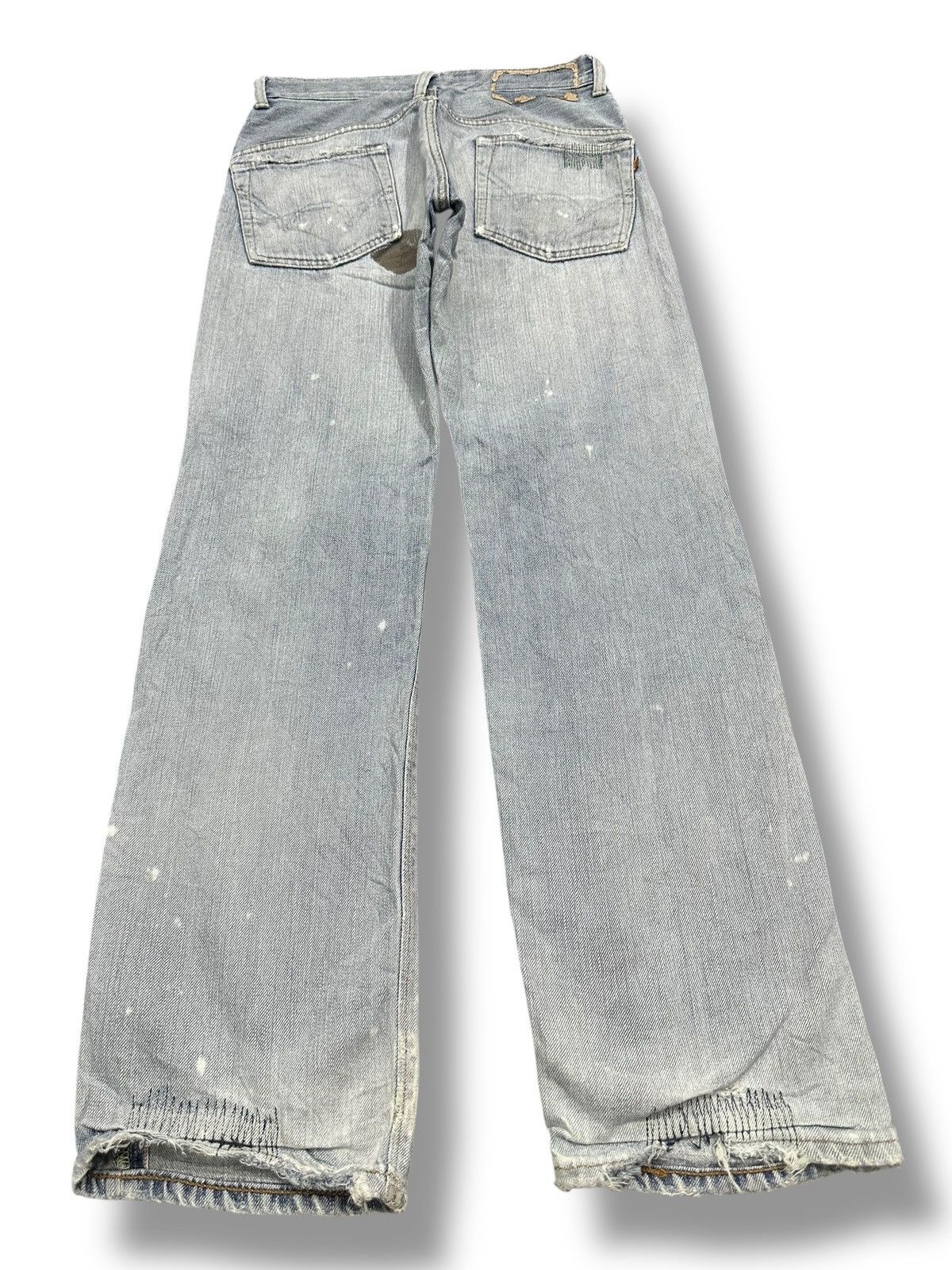 Edwin Edwin 90's Vintage Distresse Jean With Baggy Wideleg Painted Size US 31 - 2 Thumbnail