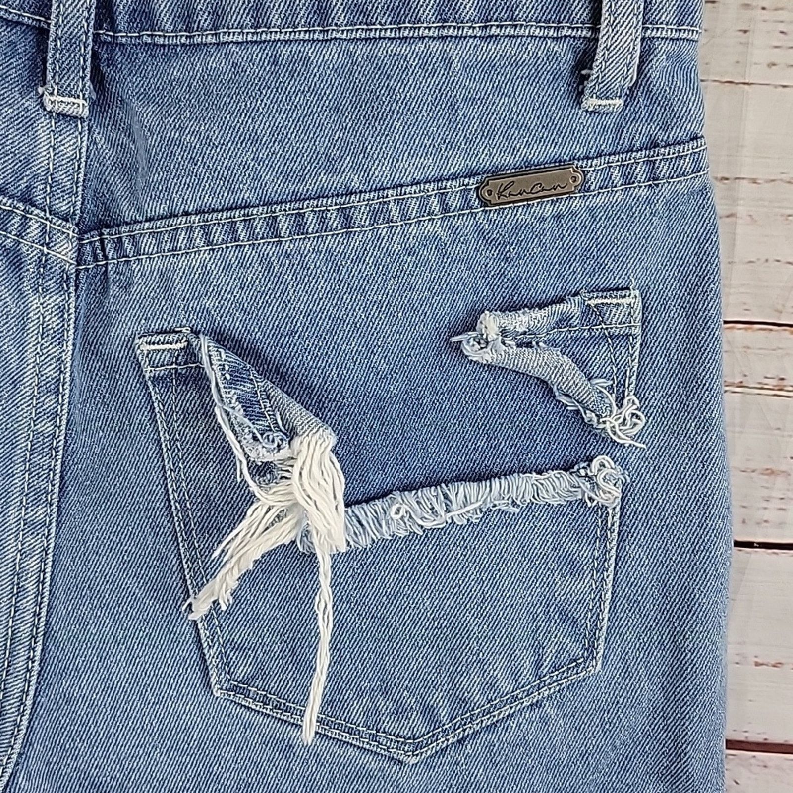 Other Light Wash Distressed Denim Cut Off Shorts Size 25 Size 25" / US 0 / IT 36 - 10 Thumbnail