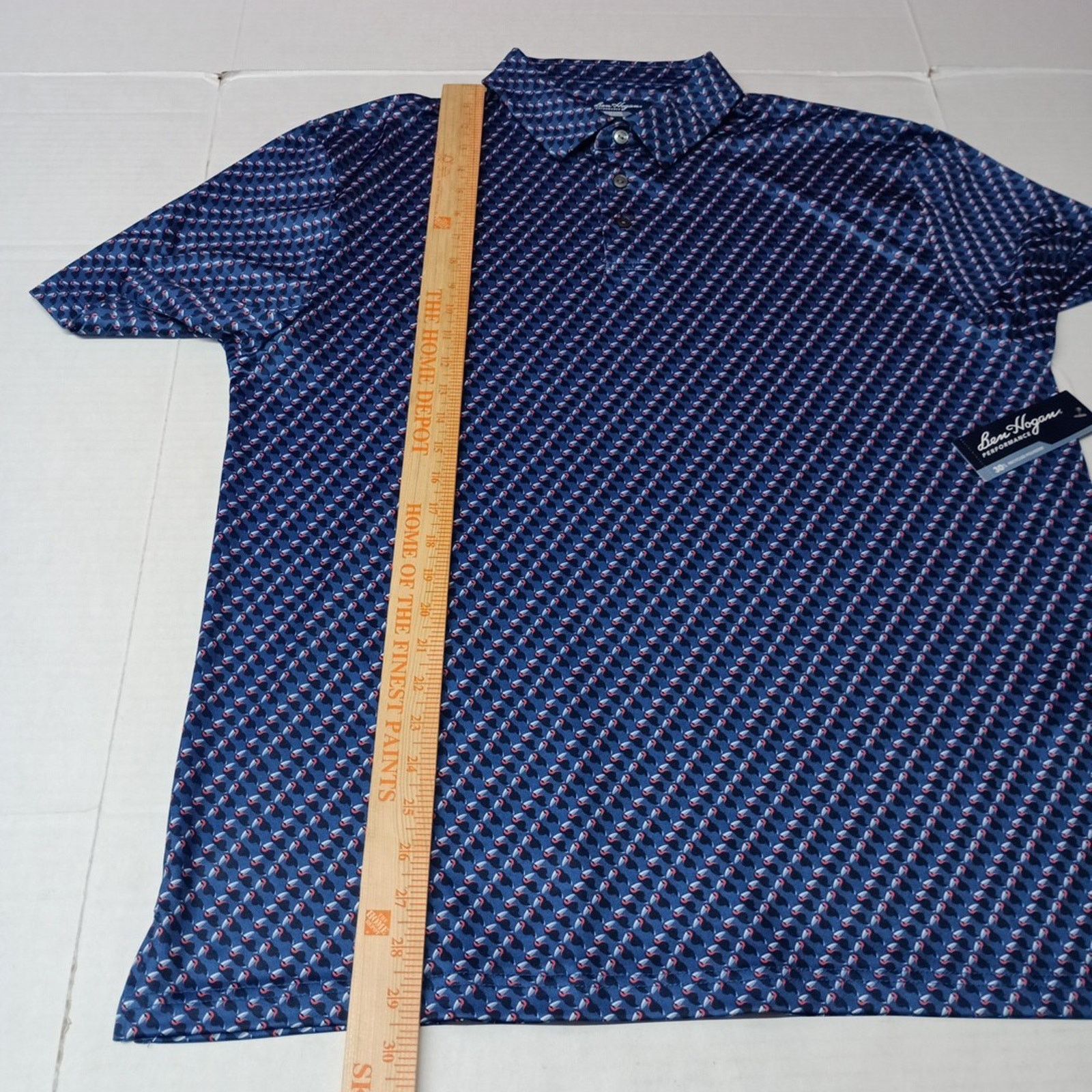 Other Ben Hogan Polo Shirt Men's Size L 42/44 Blue Stretch UPF 15 Size US L / EU 52-54 / 3 - 5 Thumbnail