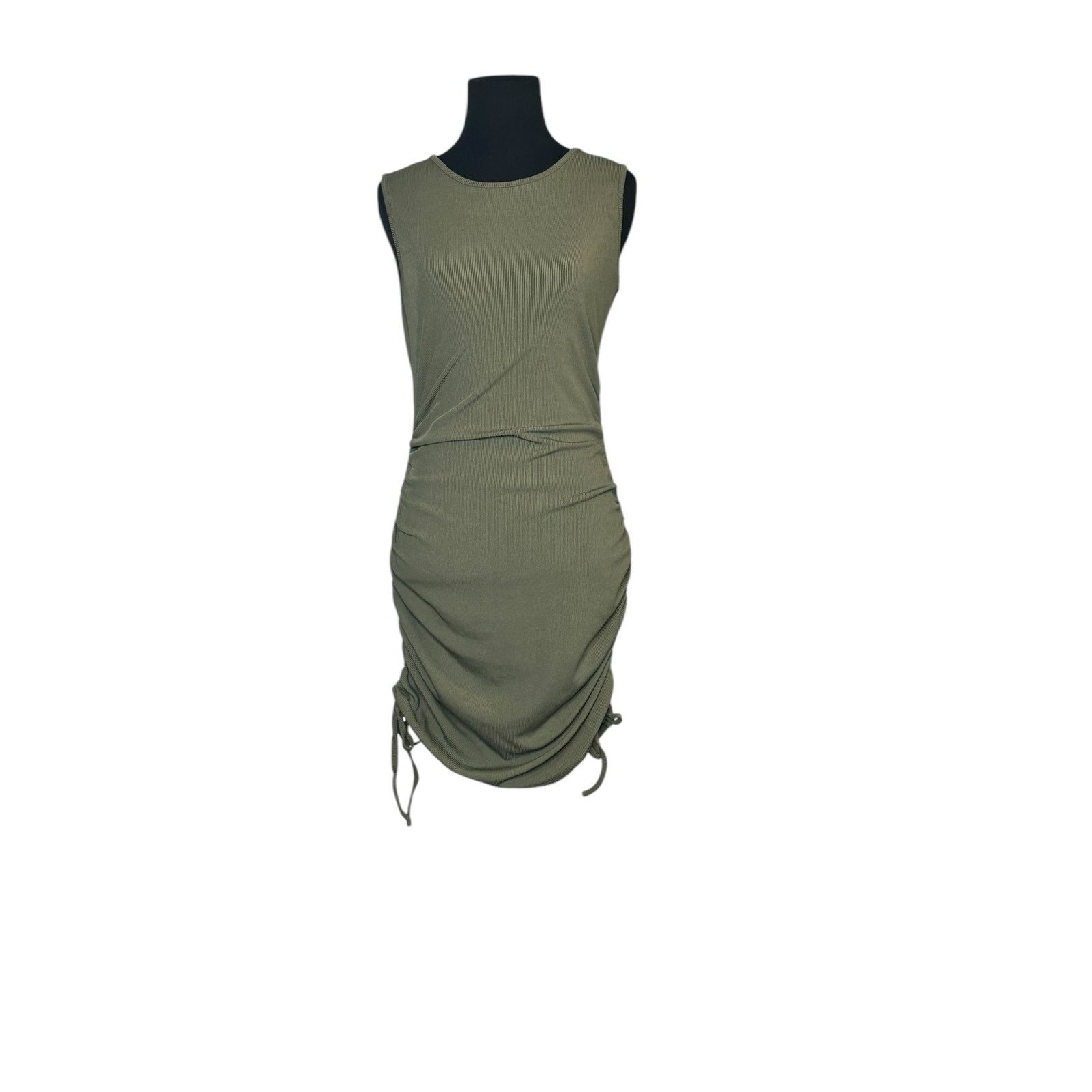 Shein Shein green ruched fitted mini dress size Medium Size M / US 6-8 / IT 42-44 - 7 Thumbnail
