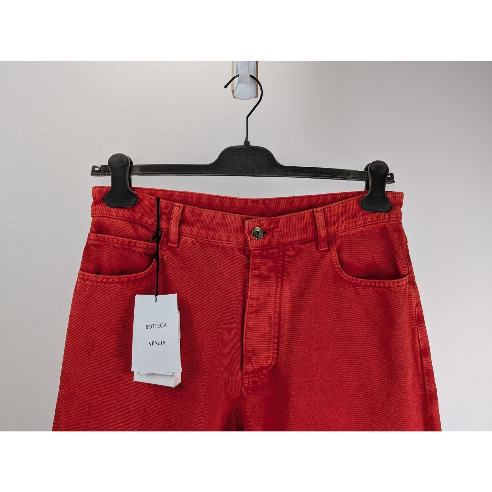Bottega Veneta o1rshd1 Faded Colour Wash Denim Jean in Deep Red Size US 32 / EU 48 - 3 Thumbnail