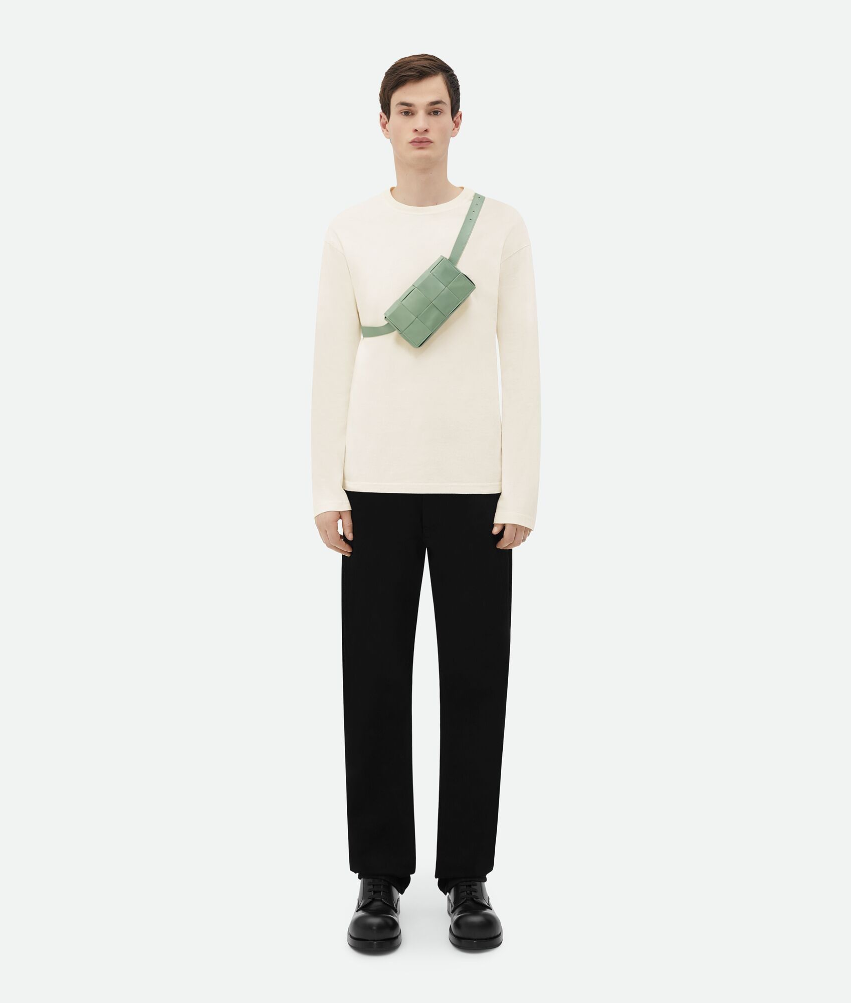 Bottega Veneta o1n1vont0225 Size: OS / Unisex Cassette Belt Bag Sage Green Size ONE SIZE - 6 Thumbnail