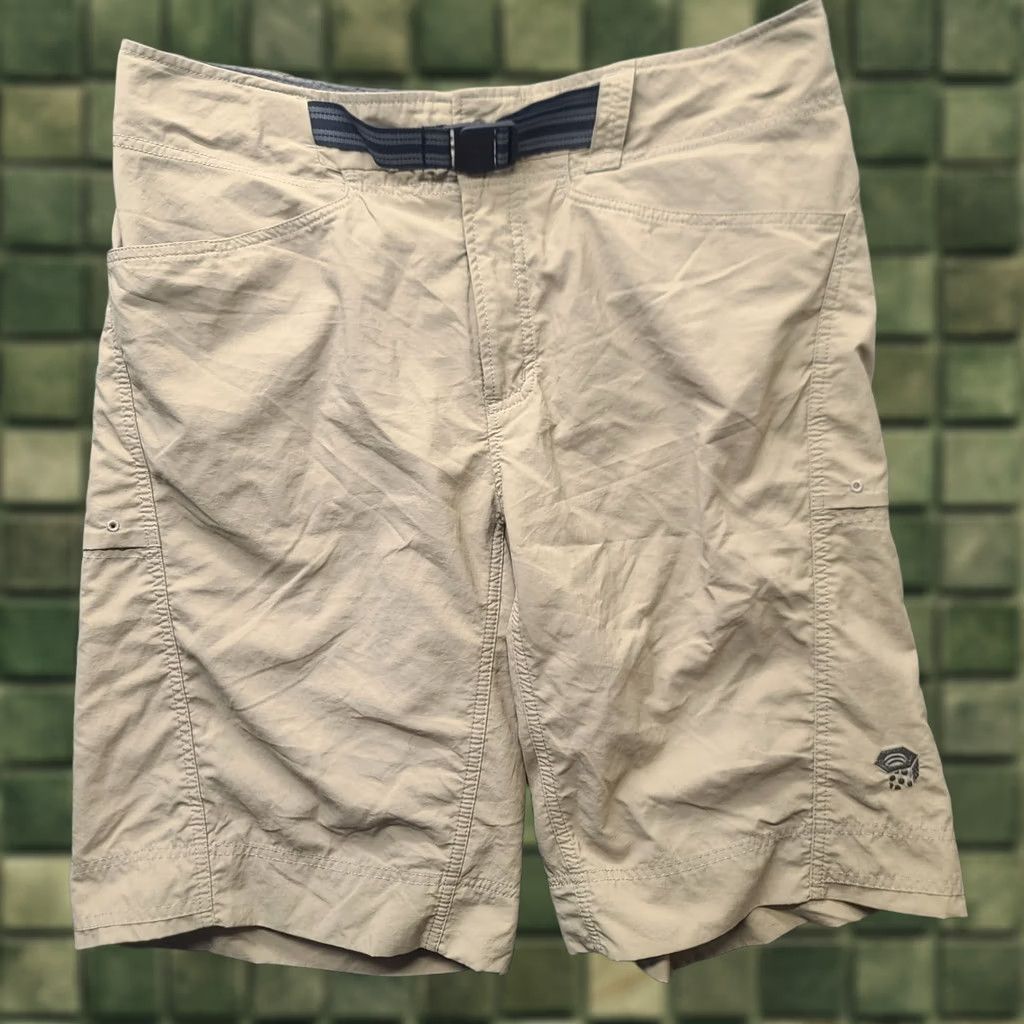 Mountain Hardwear VINTAGE Mountain Hardwear Cargo Shorts Mens M Regular Beige Nylon" Size US 31 - 1 Thumbnail