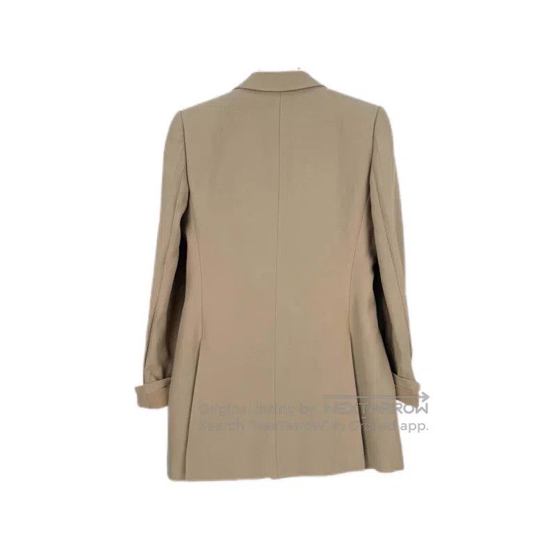 Fendi Fendi Georgette Jacket with Belt, Beige Size XS / US 0-2 / IT 36-38 - 2 Thumbnail