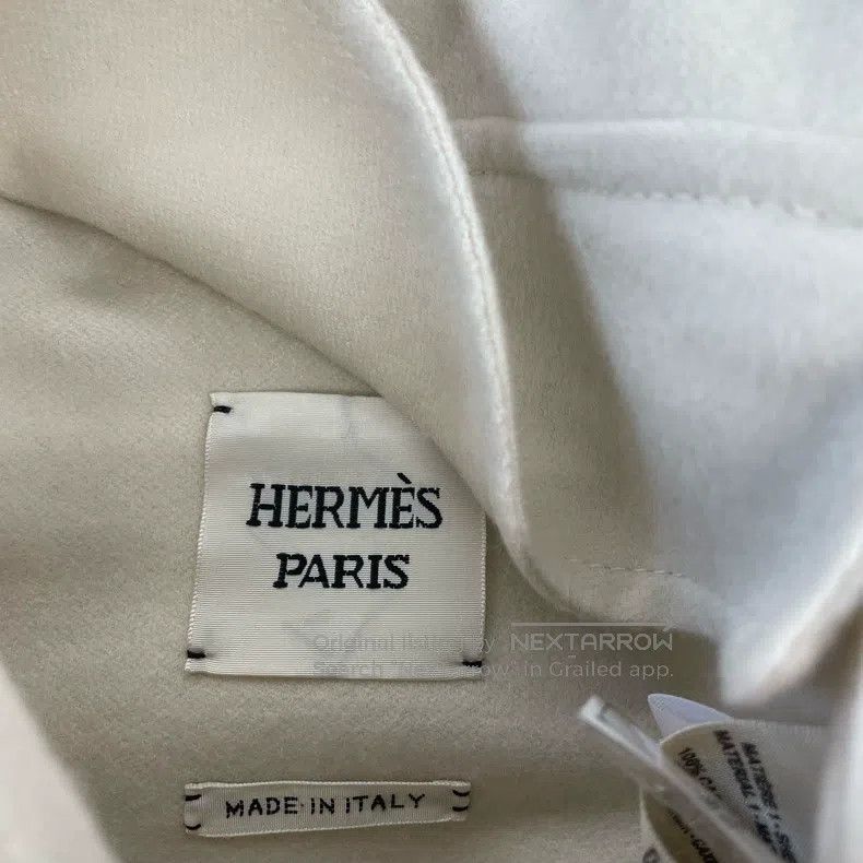 Hermes Hermes Pig Nose Print Cashmere Double-Faced Coat Size XS / US 0-2 / IT 36-38 - 3 Thumbnail