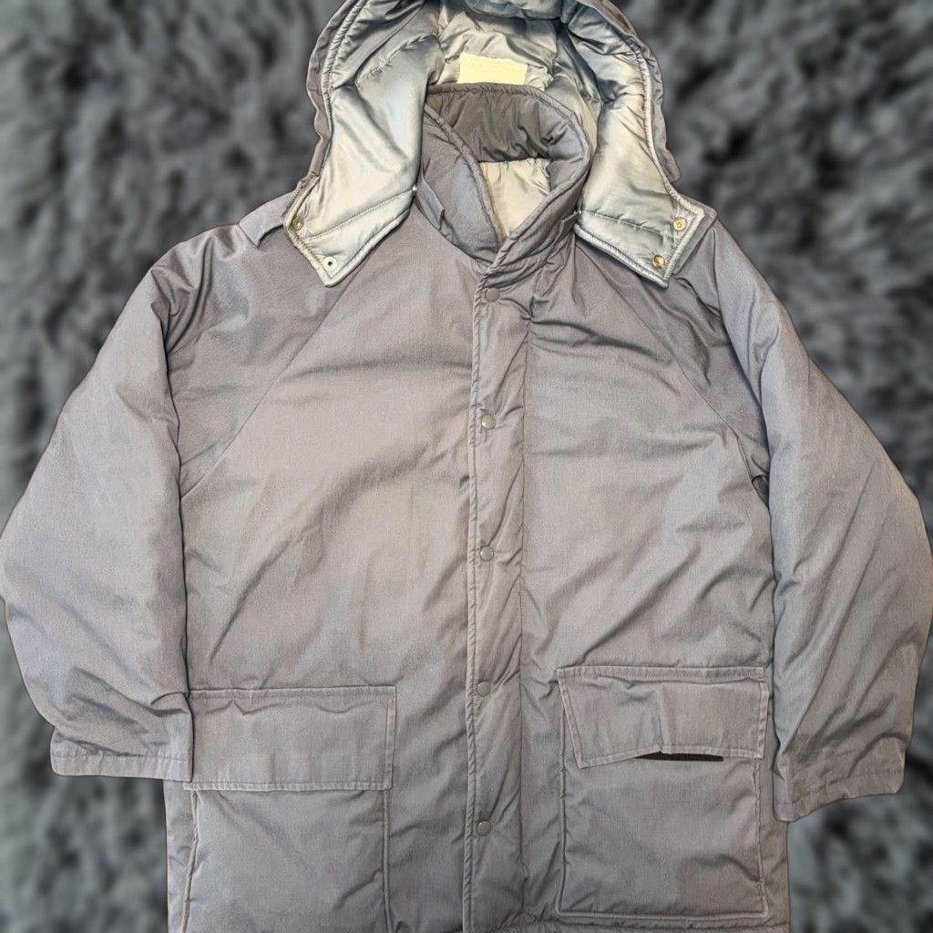 VINTAGE National Letter Carrier Parka Jacket Mail Postal XL Blue 80s Winter Mens Regular Jacket