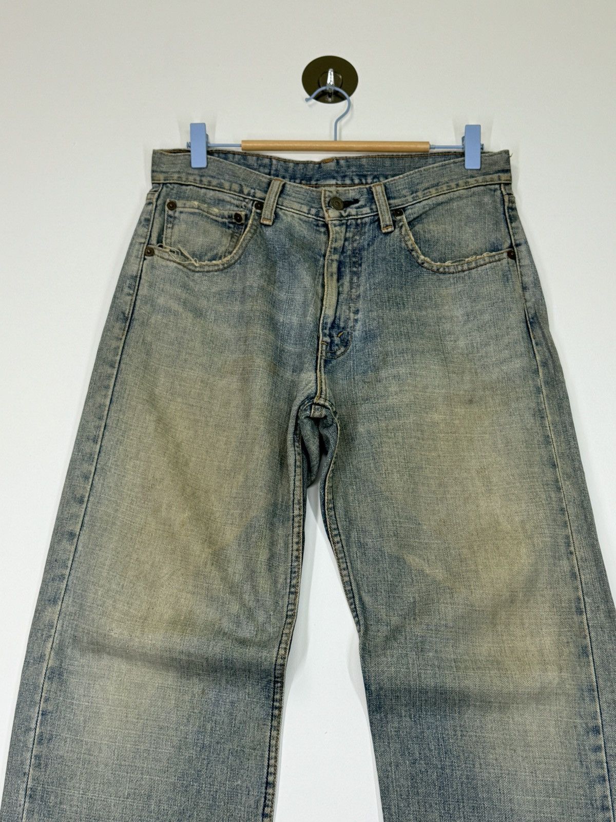 Le Grande Bleu (L.G.B.) × Levi's VINTAGE LEVIS 534 MUD WASH DISTRESSED JEANS Size US 30 / EU 46 - 3 Thumbnail